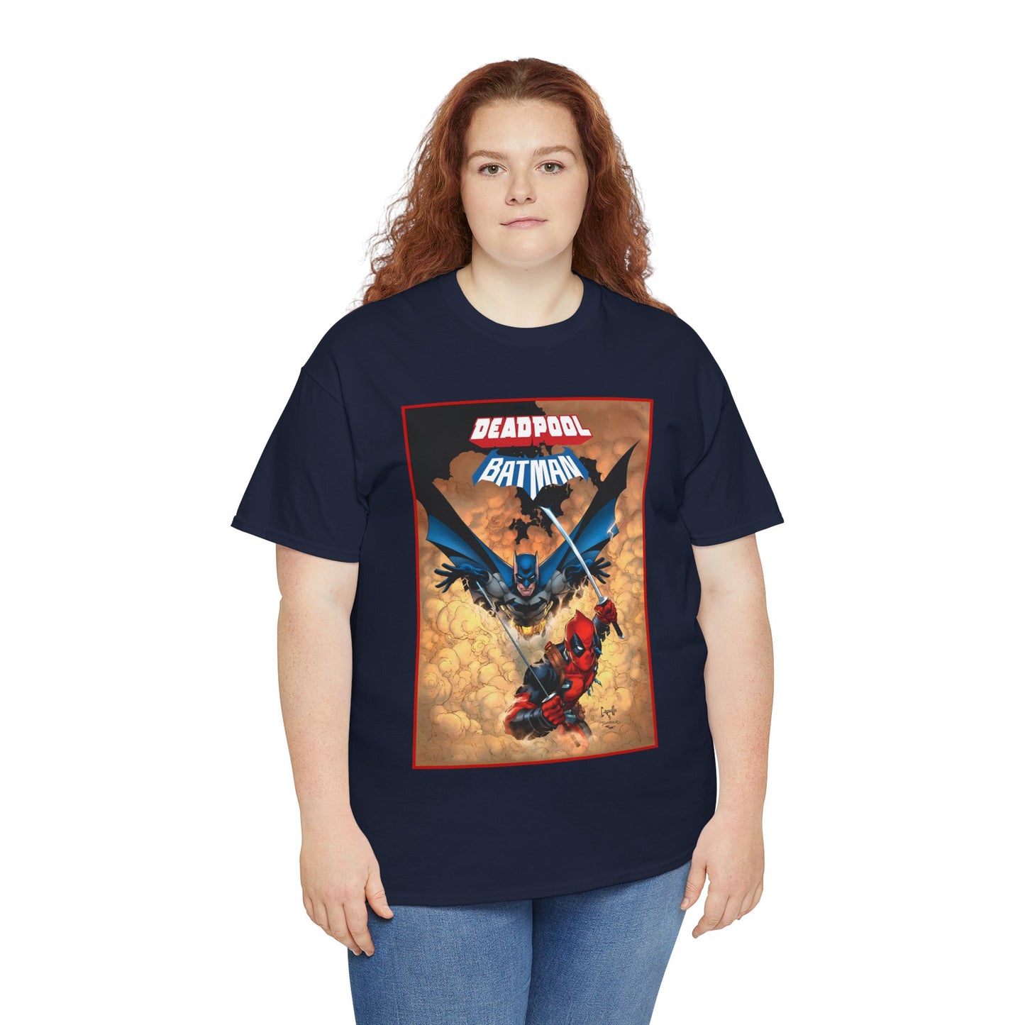 Deadpool & Batman T-Shirt - Greg Capullo Art - DC & Marvel Comics - Crossover - Slade Wilson, Bruce Wayne - 2025
