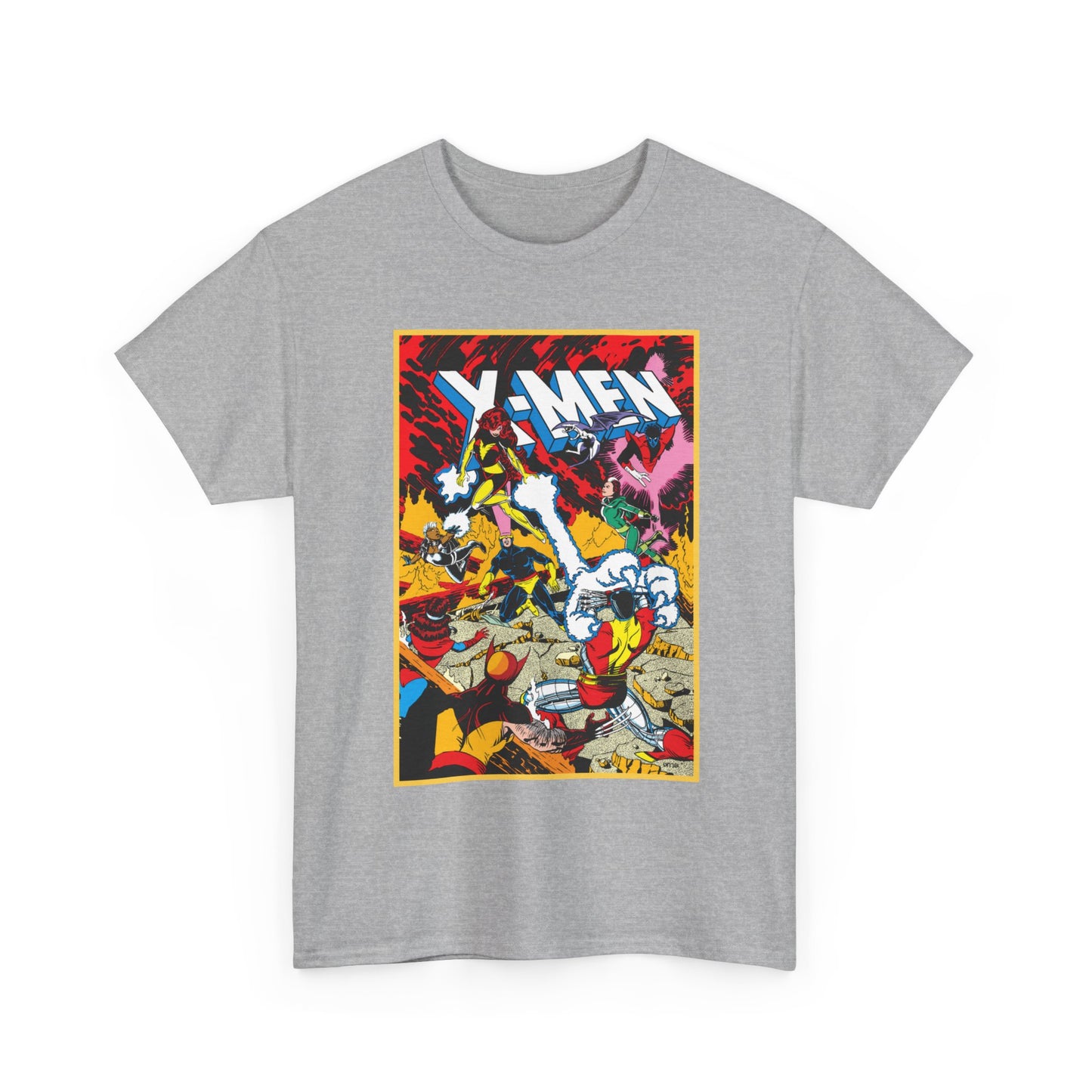 X-Men T-Shirt - Paul Smith Art - Return of Dark Phoenix - Wolverine, Colossus, Cyclops, Storm, Nightcrawler, Rogue - Marvel Comics