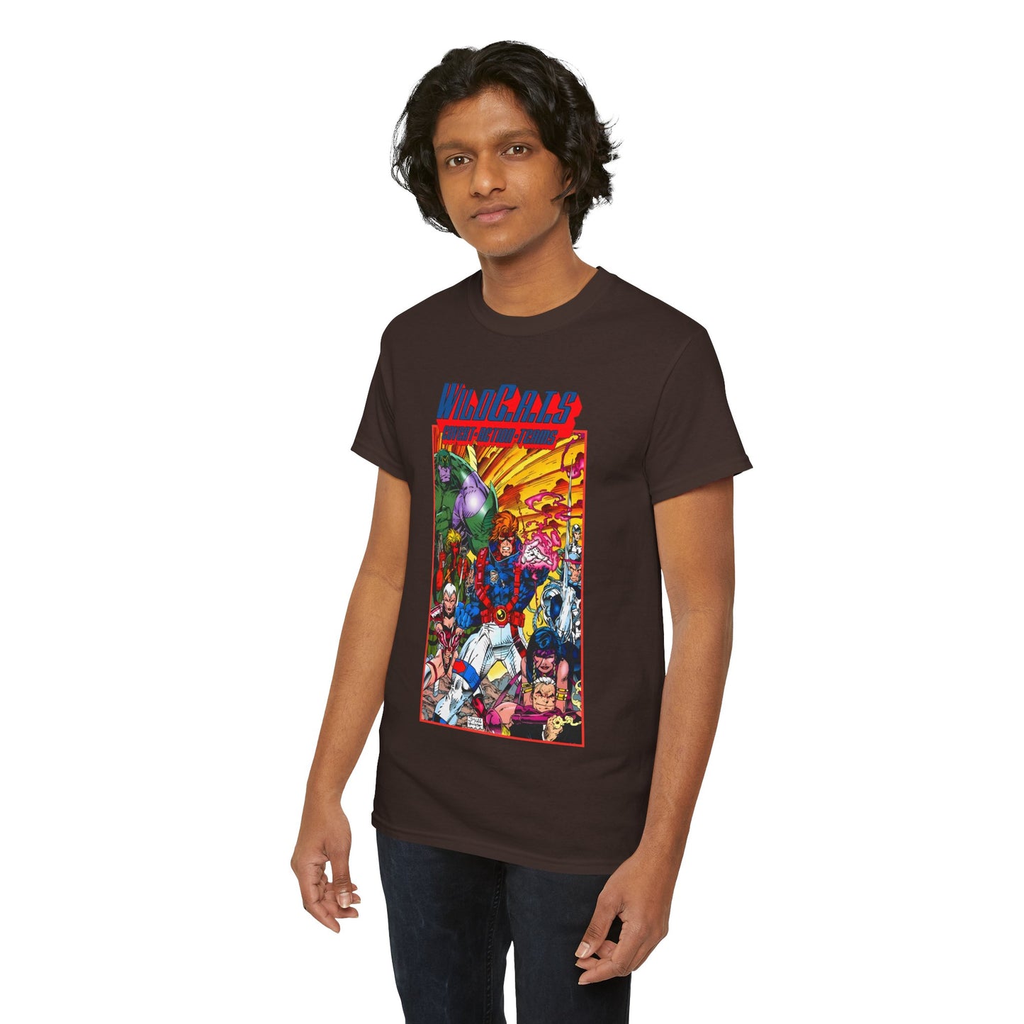 Wildcats T-Shirt - Jim Lee Art - WildC.A.T.s: Covert Action Teams - Spartan, Voice, Grifter, Zealot, Emp - Image/Wildstorm/DC Comics