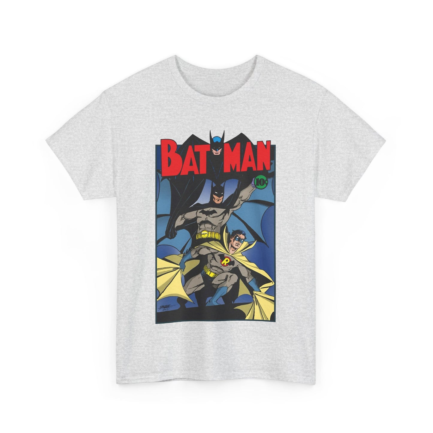 Batman & Robin T-Shirt - George Perez Art - Earth 2 - DC Comics - Golden Age JSA - Bruce Wayne & Dick Grayson