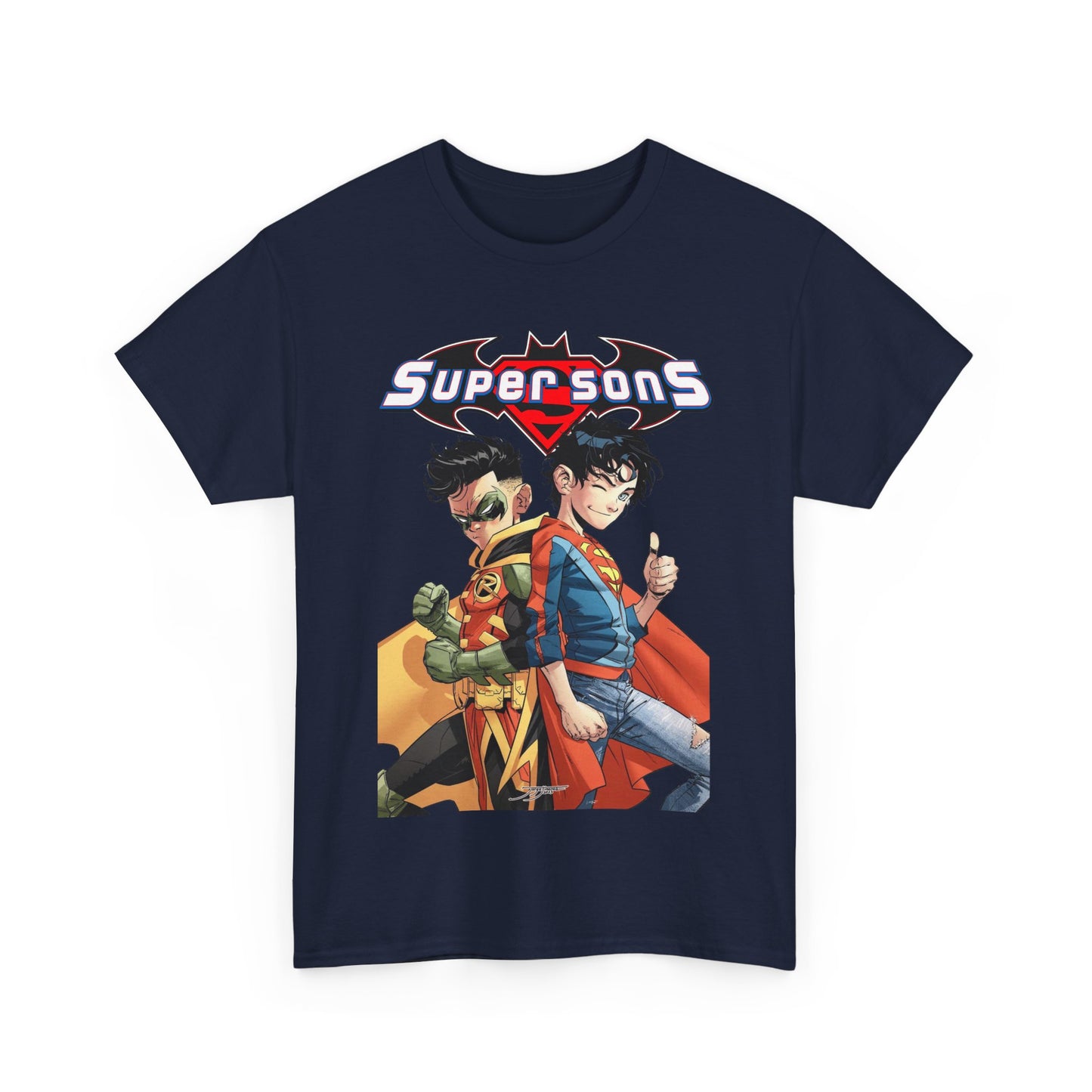 Super Sons T-Shirt - Jorge Jimenez Art - Superboy & Robin - Jon Kent & Damian Wayne - DC Comics - Sons of Superman & Batman