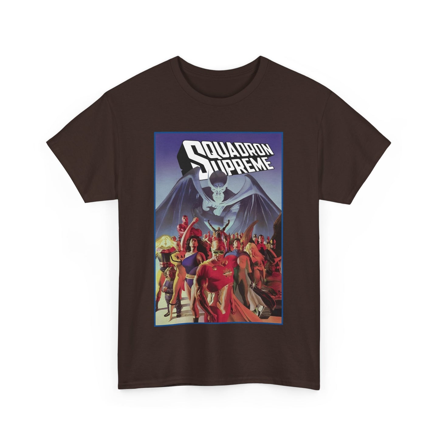 Squadron Supreme T-Shirt - Alex Ross Art - Hyperion, Nighthawk, Power Princess, Doctor Spectrum, Whizzer - Justice League Pastiches - Marvel Comics