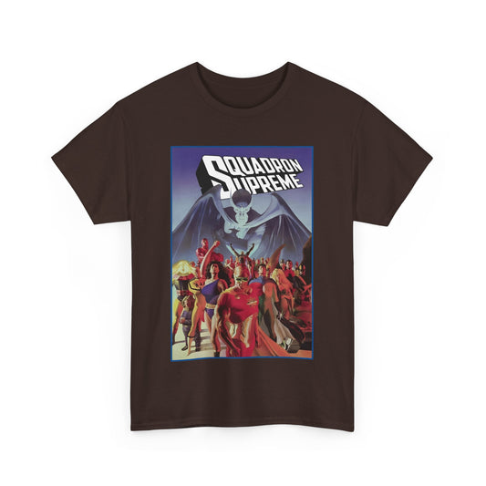 Squadron Supreme T-Shirt - Alex Ross Art - Hyperion, Nighthawk, Power Princess, Doctor Spectrum, Whizzer - Justice League Pastiches - Marvel Comics