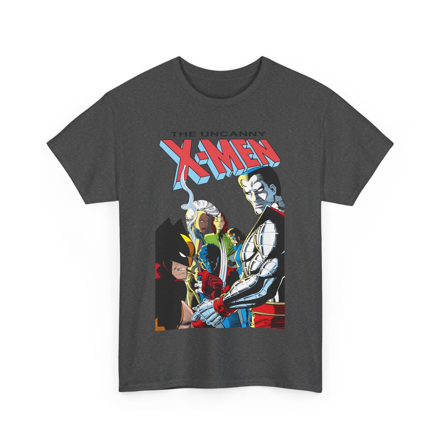 Uncanny X-Men T-Shirt - John Romita Jr Art - Storm, Wolverine, Rogue, Nightcrawler, Colossus, Shadowcat - Mutant Massacre - Marvel Comics