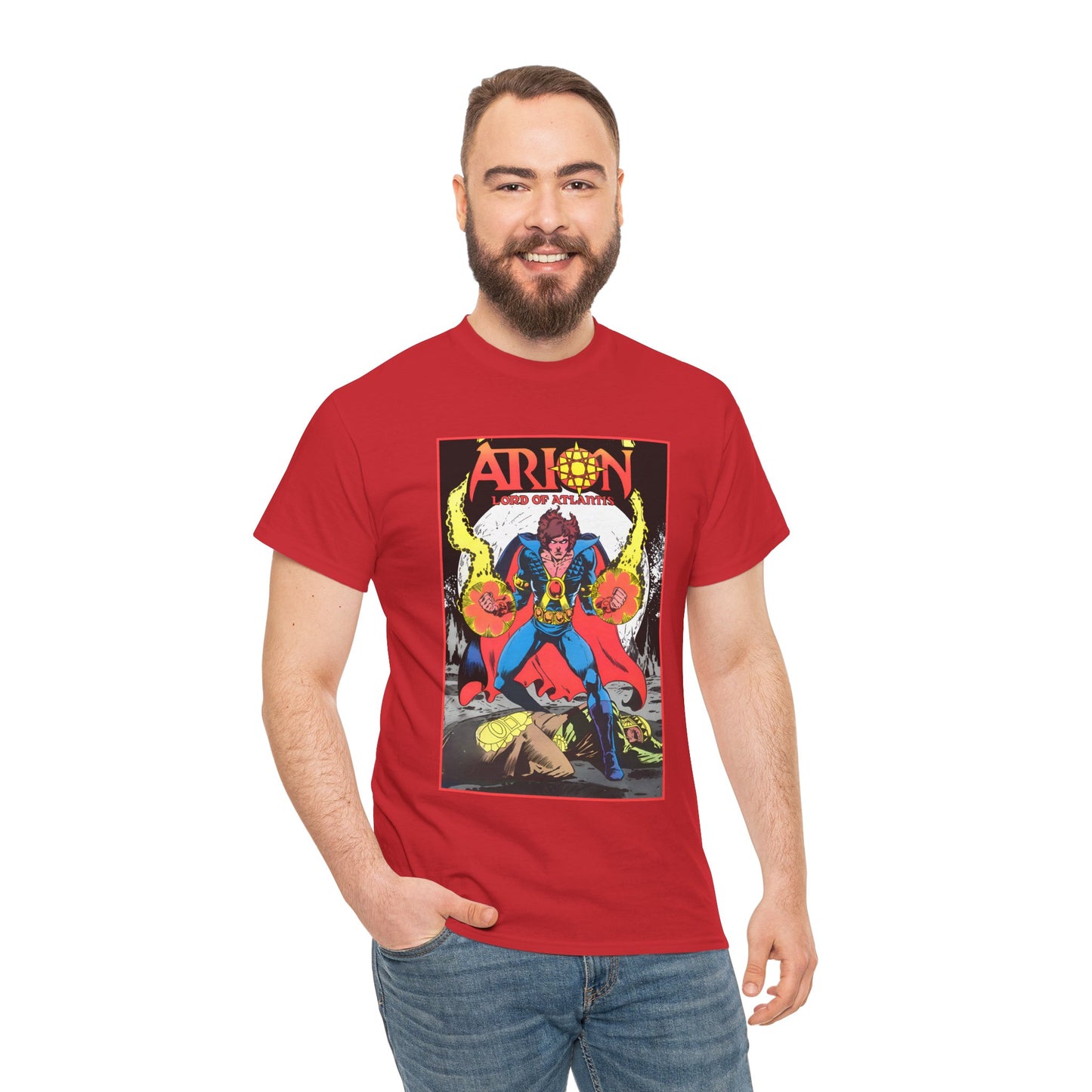 Arion, Lord of Atlantis T-Shirt - Jan Duursema Art - Atlantis Wizard - Lord of Order - Lord High Mage - DC Comics