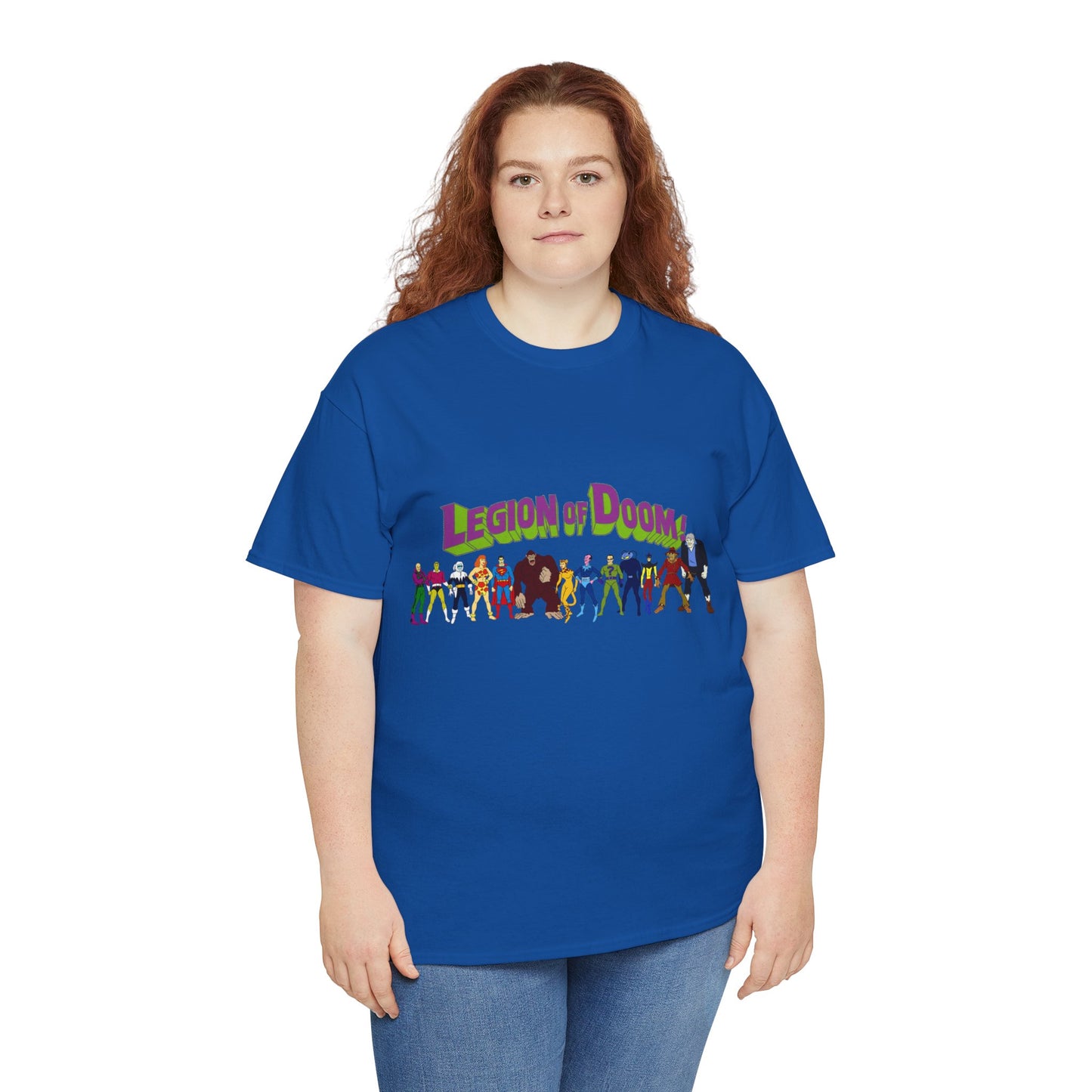 Legion of Doom T-Shirt - Super Friends Villains - Lex Luthor, Giganta, Scarecrow, Grodd, Brainiac, Riddler, Sinestro, Cheetah - Hanna-Barbera Cartoon - Challenge of the Super Friends