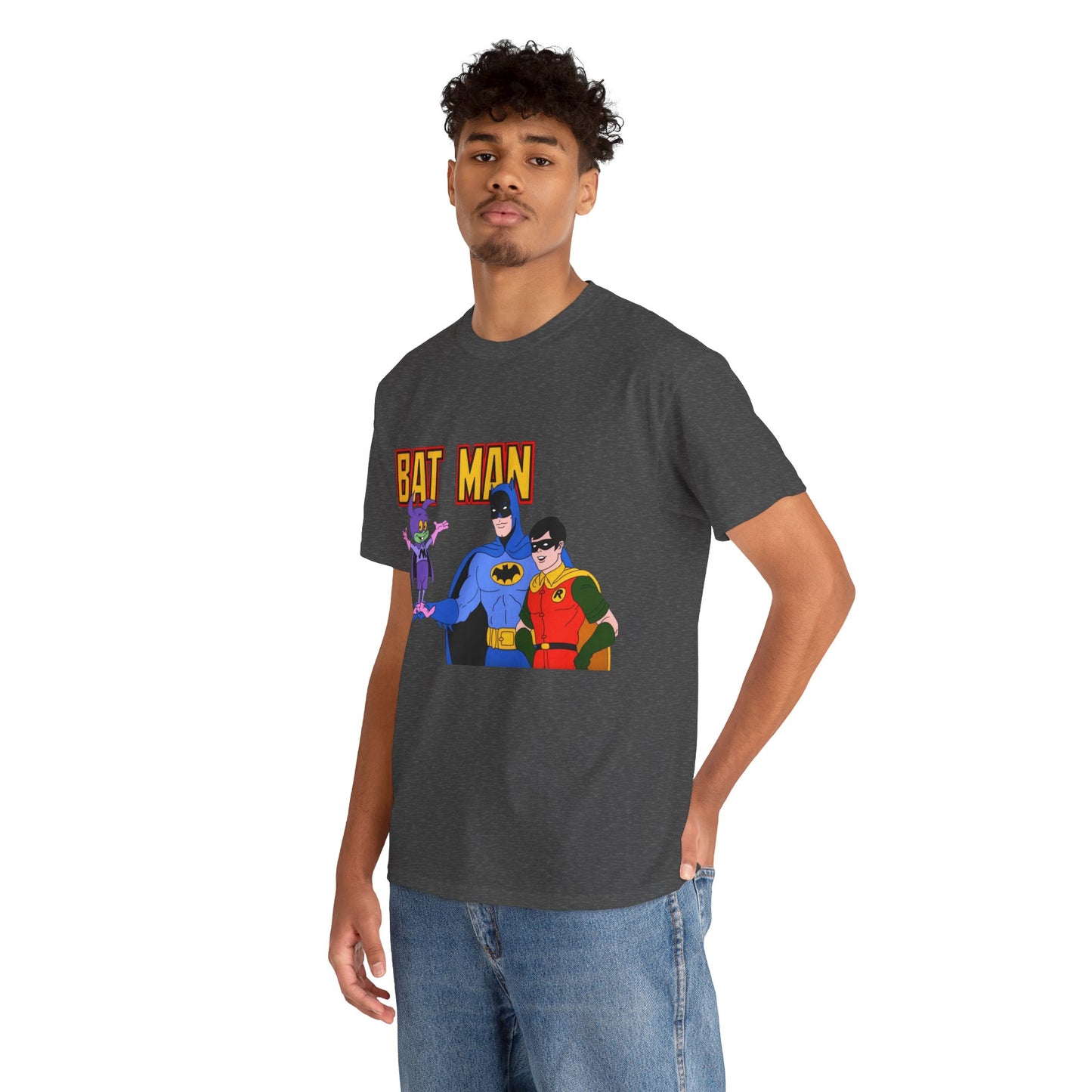 Batman, Robin & Bat-Mite T-Shirt - The New Adventures of Batman - 1970s Filmation DC Cartoon Series - Animated Dark Knight Detective