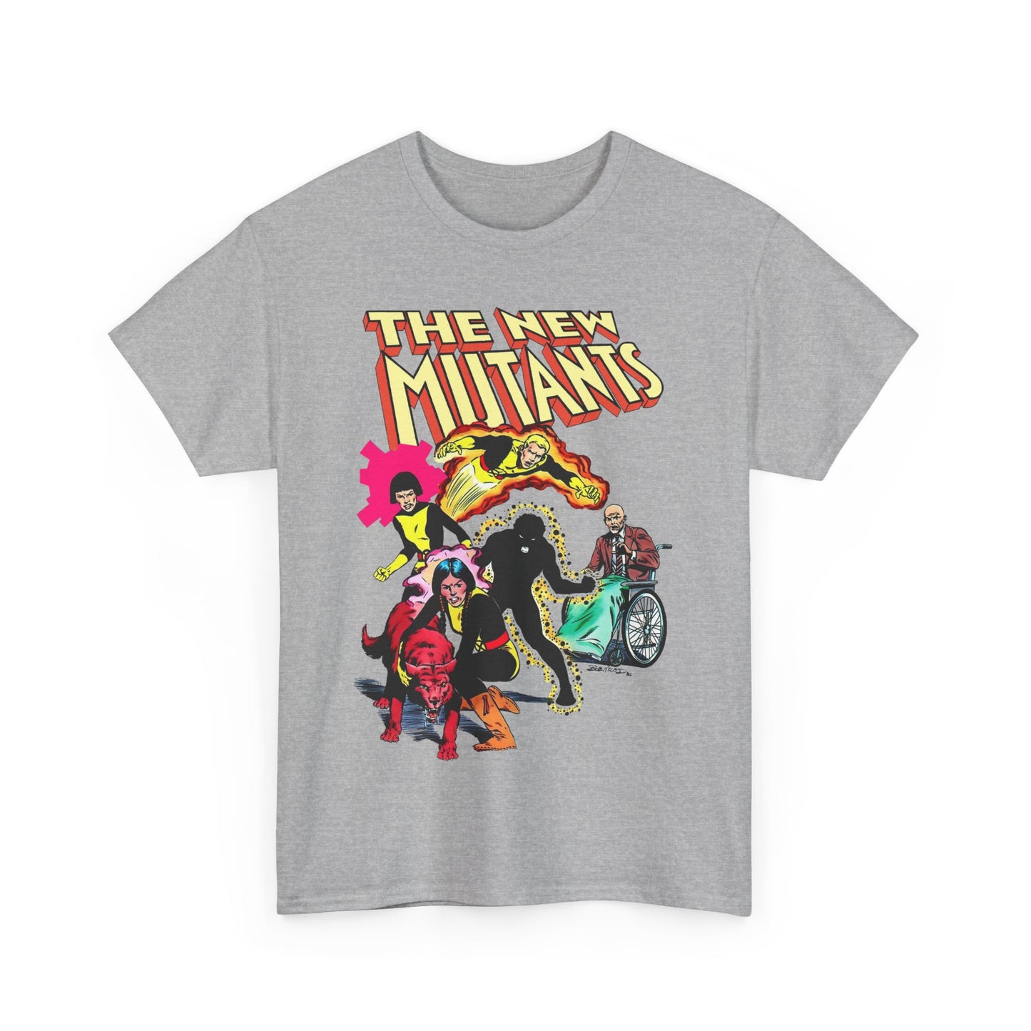 New Mutants T-Shirt - Sunspot, Cannonball, Mirage, Karma, Danni Moonstar - X-Men Characters - Marvel Comics - Mutant Students - Professor X
