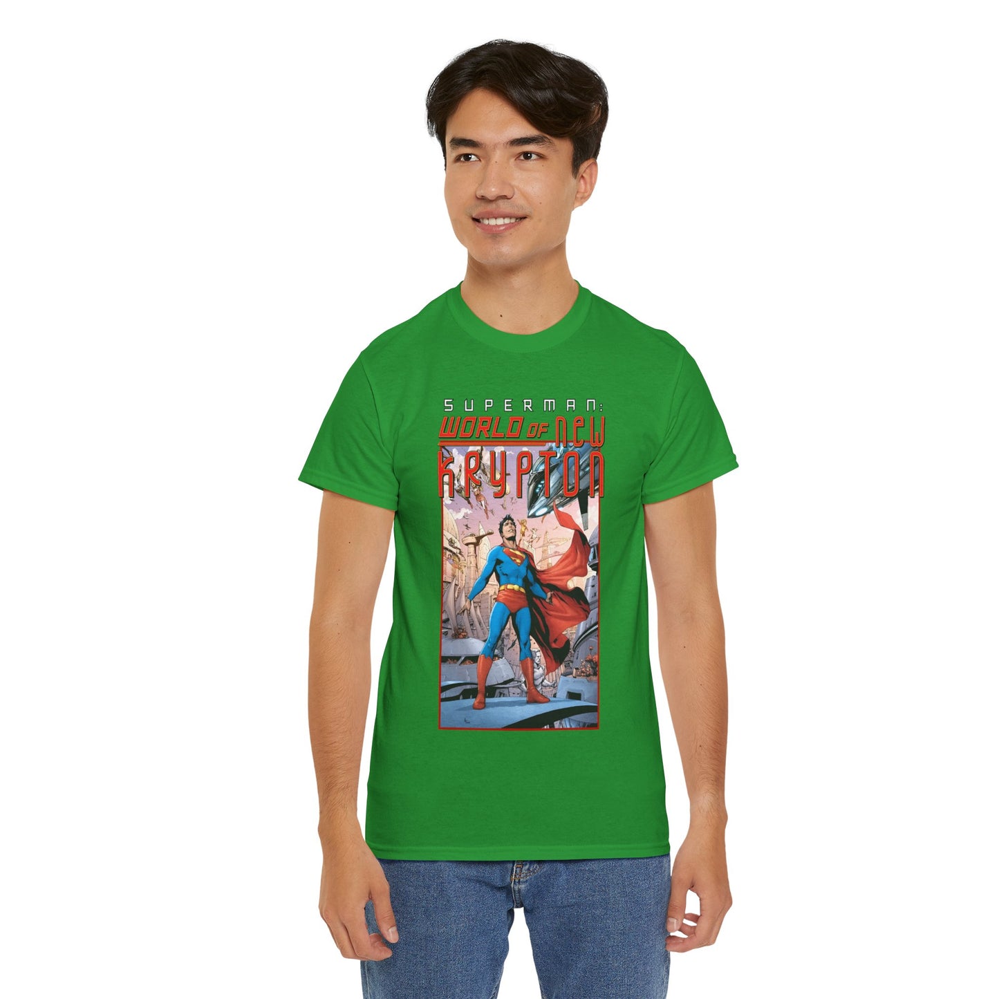 Superman World of New Krypton T-Shirt - Gary Frank Art - Popular DC Comics Storyline - Kal-El