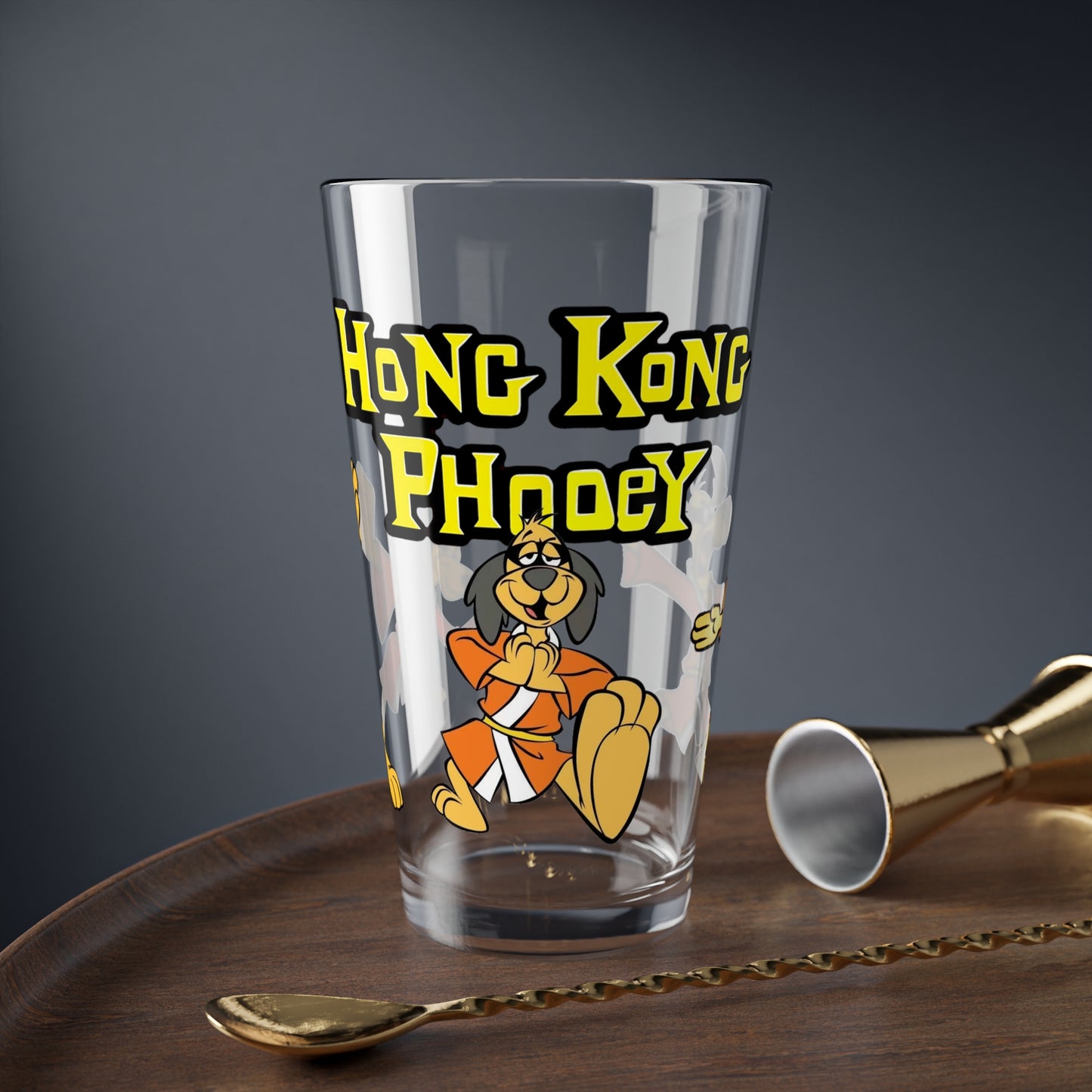 Hong Kong Phooey Pint Glass, 16oz - Penrod "Penry" Pooch - Mild-Mannered Janitor - Hanna-Barbera Saturday Morning Cartoon