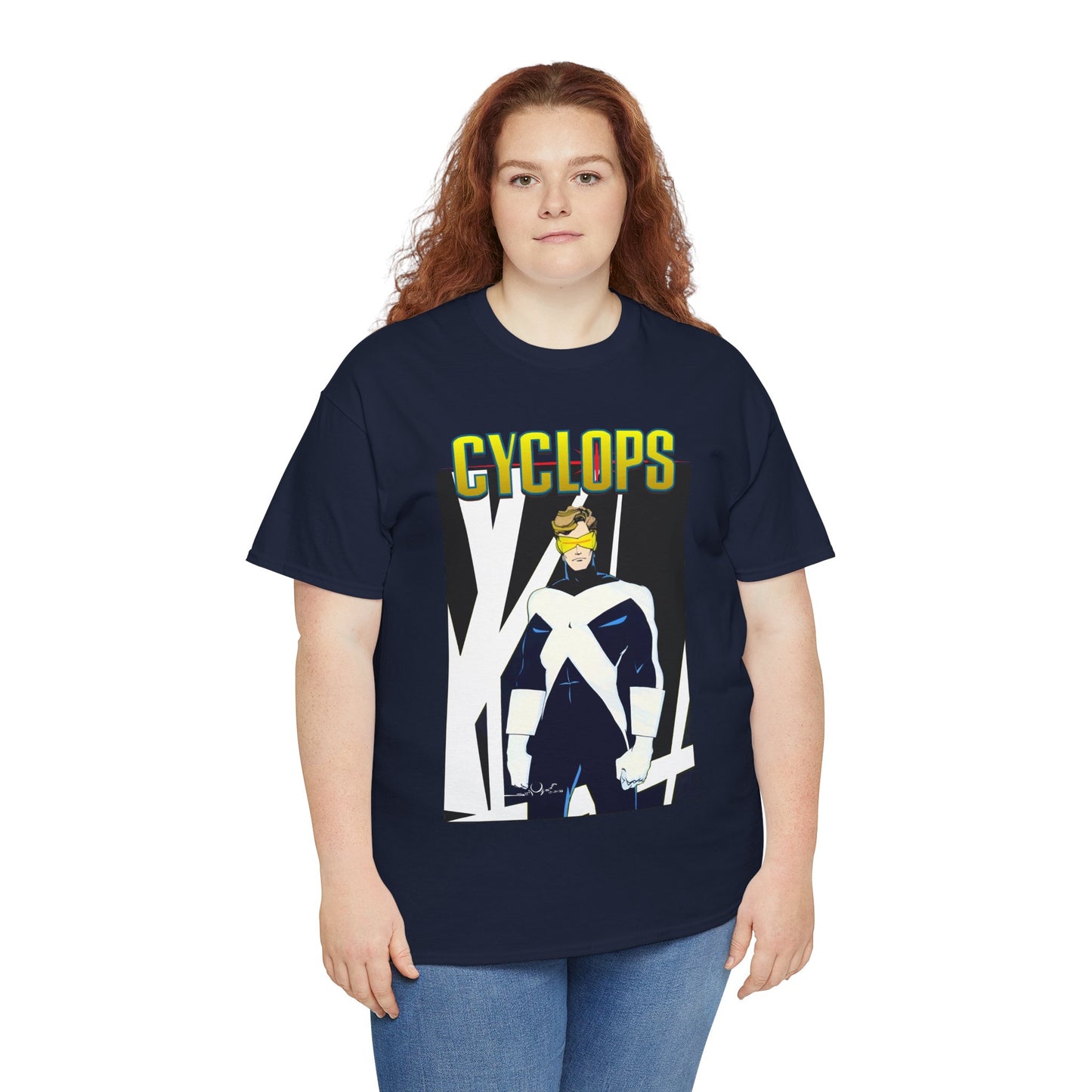 Cyclops T-Shirt - Walt Simonson Art - X-Men, X-Factor Member & Leader - Scott Summers - Marvel Comics