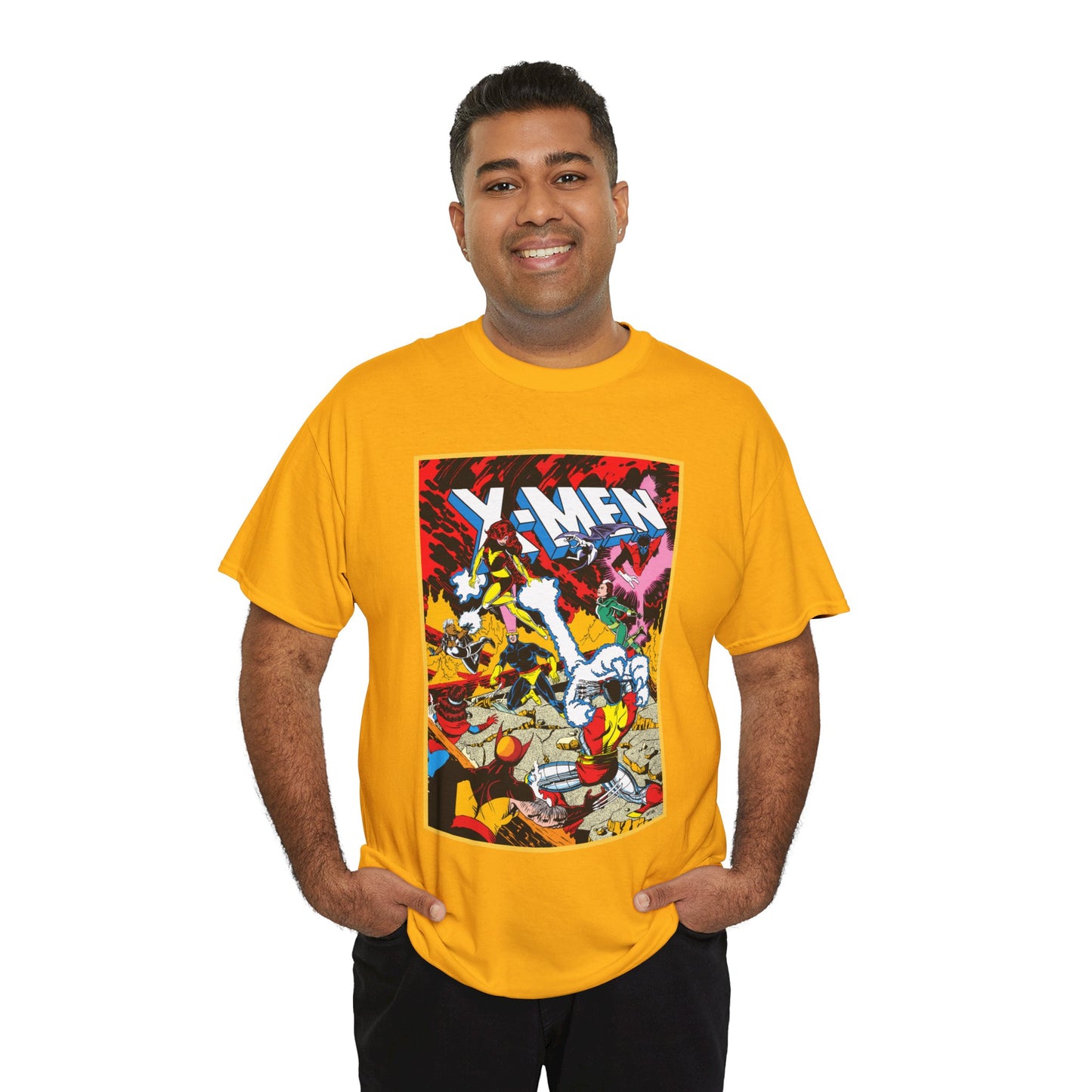 X-Men T-Shirt - Paul Smith Art - Return of Dark Phoenix - Wolverine, Colossus, Cyclops, Storm, Nightcrawler, Rogue - Marvel Comics