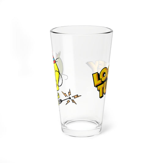 Egghead Jr Pint Glass, 16oz - Looney Tunes Character - Foghorn Leghorn Sidekick - WB Cartoon Art