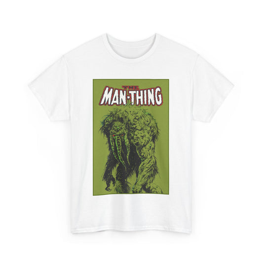 Man-Thing T-Shirt - Marvel Comics - Whatever Knows Fear Burns At The Touch - Swamp Monster