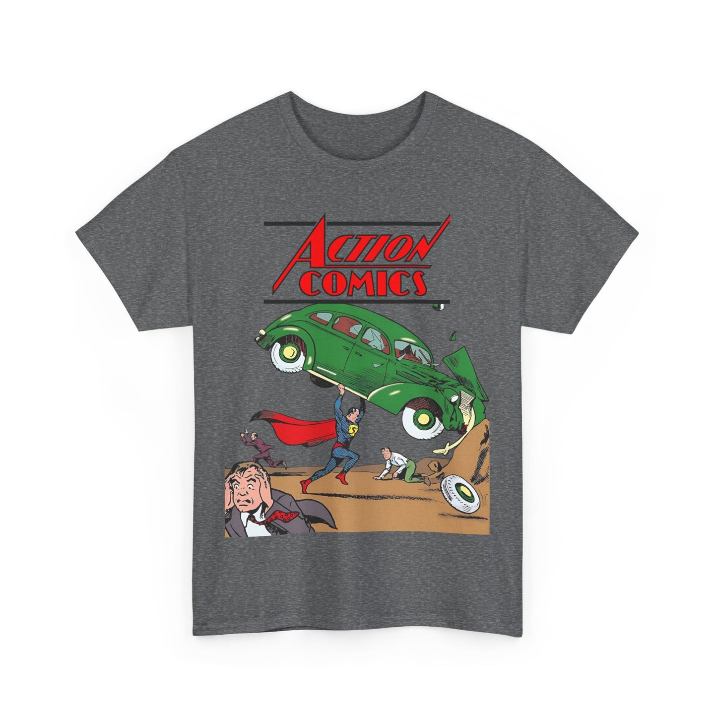 Superman T-Shirt - Action Comics #1 Cover Art - Clark Kent, Metropolis - DC Comics Key Image - Golden Age