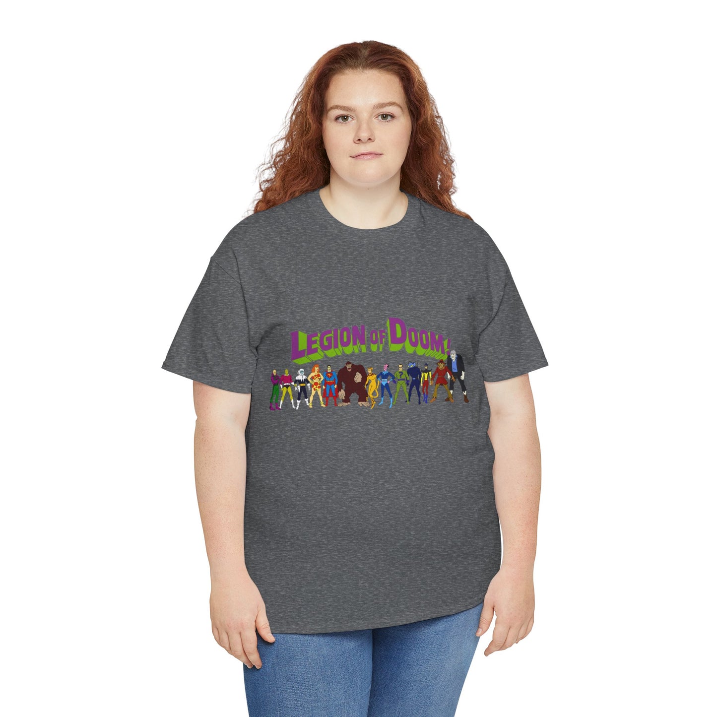 Legion of Doom T-Shirt - Super Friends Villains - Lex Luthor, Giganta, Scarecrow, Grodd, Brainiac, Riddler, Sinestro, Cheetah - Hanna-Barbera Cartoon - Challenge of the Super Friends
