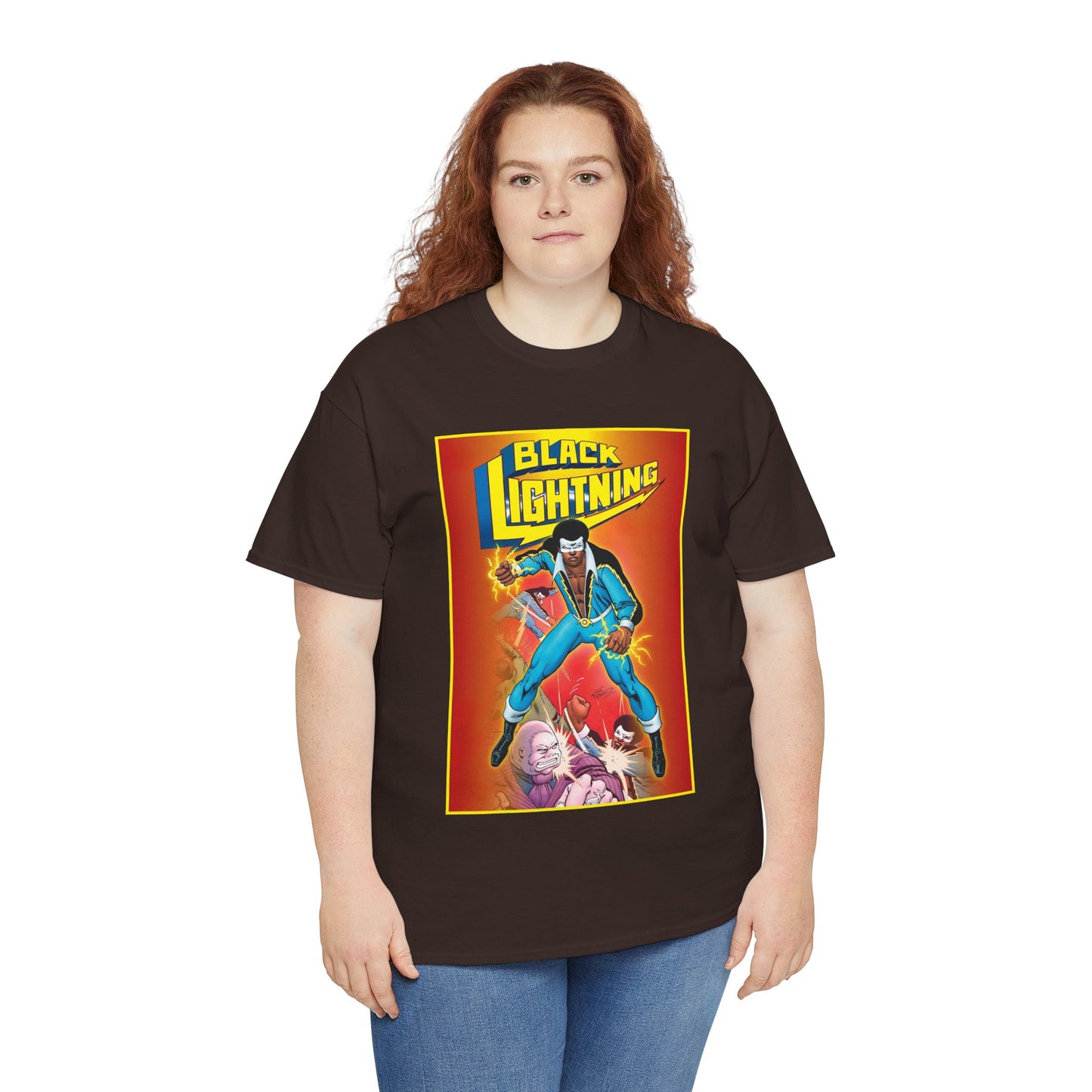 Black Lightning T-Shirt - Trevor Von Eeden Art - Jefferson Pierce - Suicide Slum, Metropolis - DC Comics