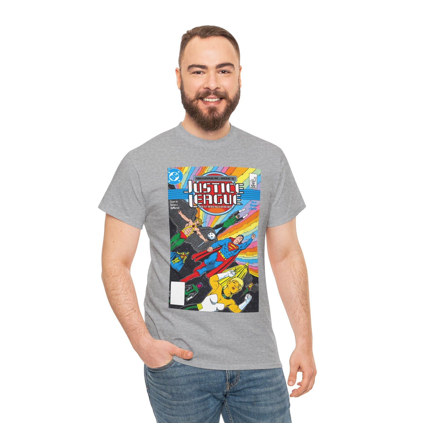 Justice League International T-Shirt - Kevin Maguire Art - DC Comics