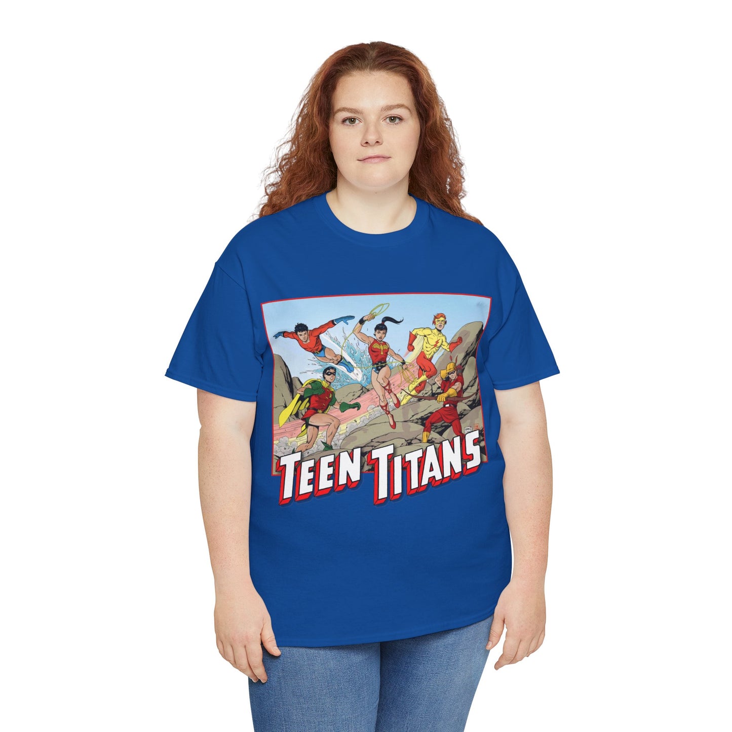 Teen Titans T-Shirt - Tom Grummett Art - Robin, Wonder Girl, Kid Flash, Speedy, Aqualad - DC Comics