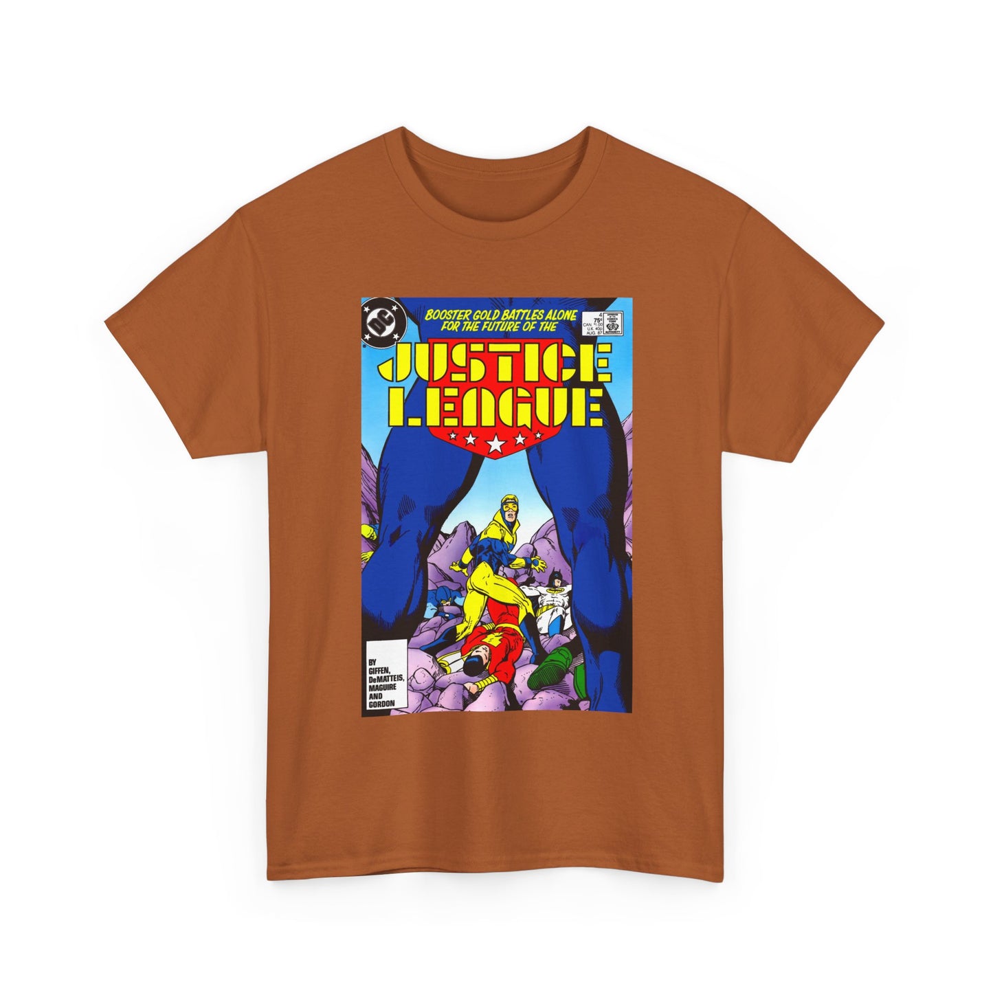 Justice League T-Shirt - Kevin Maguire Art - Booster Gold - DC Comics