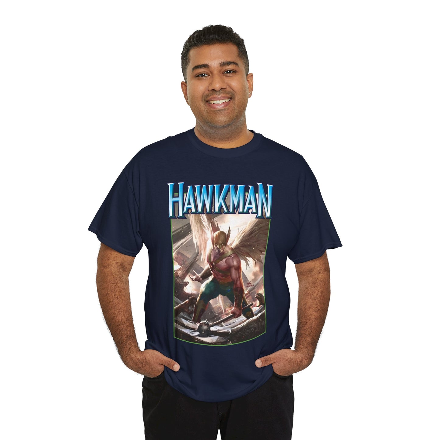 Hawkman T-Shirt - Lee Inhyuk Art - Carter Hall - JLA Member - Nth Metal - Thanagar - DC Comics