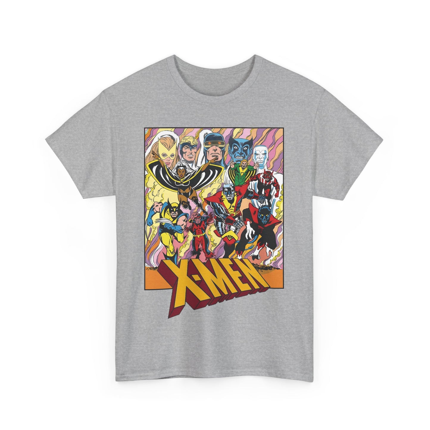 Uncanny X-Men T-Shirt - Dave Cockrum Art - Cyclops, Nightcrawler, Storm, Wolverine, Thunderbird - Marvel Comics