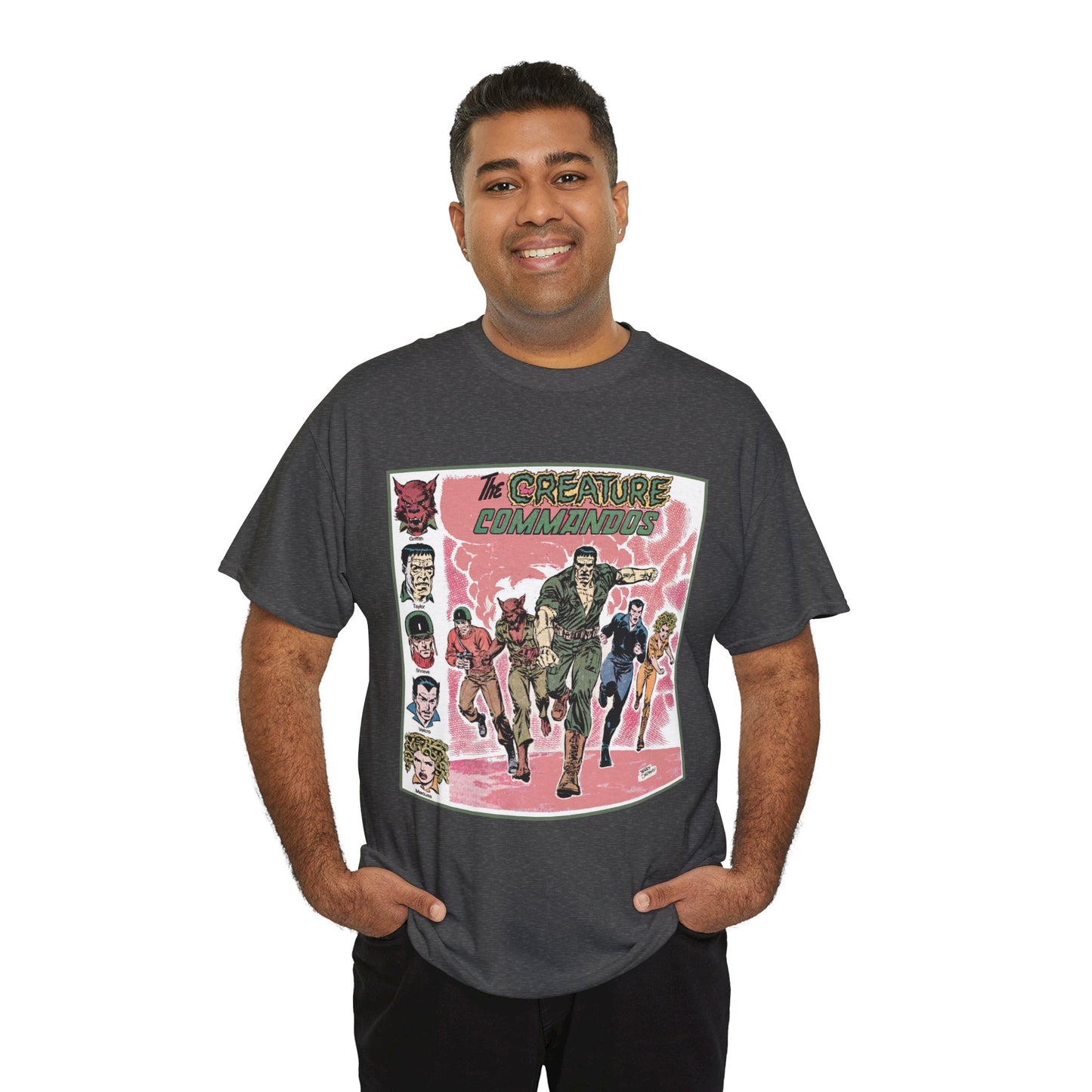 Creature Commandoes T-Shirt - Jerry Ordway Art - Medusa, Velcro, Shrieve - DC Comics Who's Who Art - Inspiration for James Gunn Series