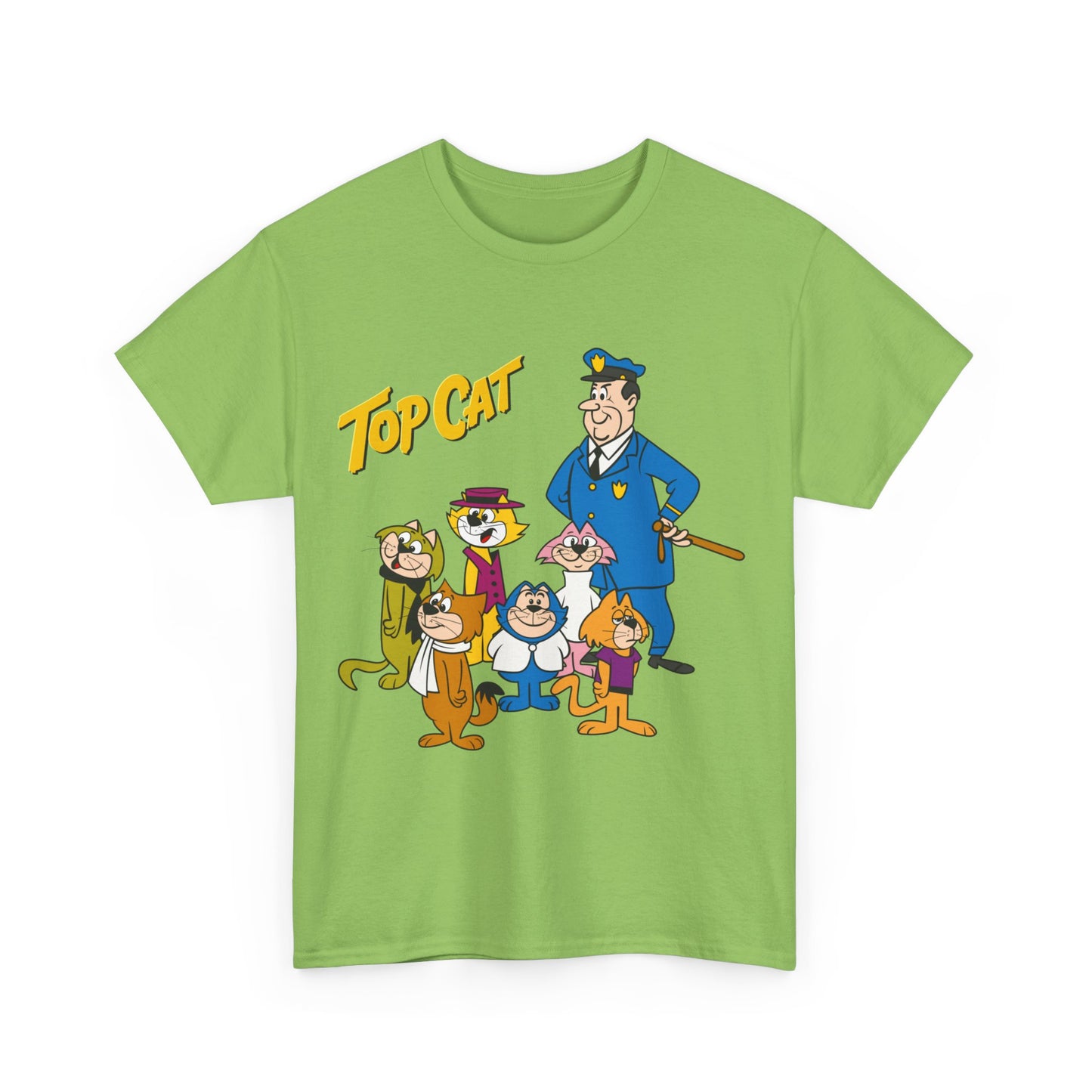 Top Cat & His Gang T-Shirt - Popular Hanna-Barbera 1960s TV Cartoon - Brain, Spook, Benny the Ball