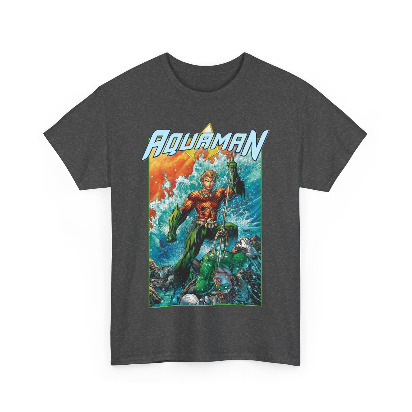 Aquaman T-Shirt - Jim Lee Art - DC New 52 - Arthur Curry, King of Atlantis - DC Comics