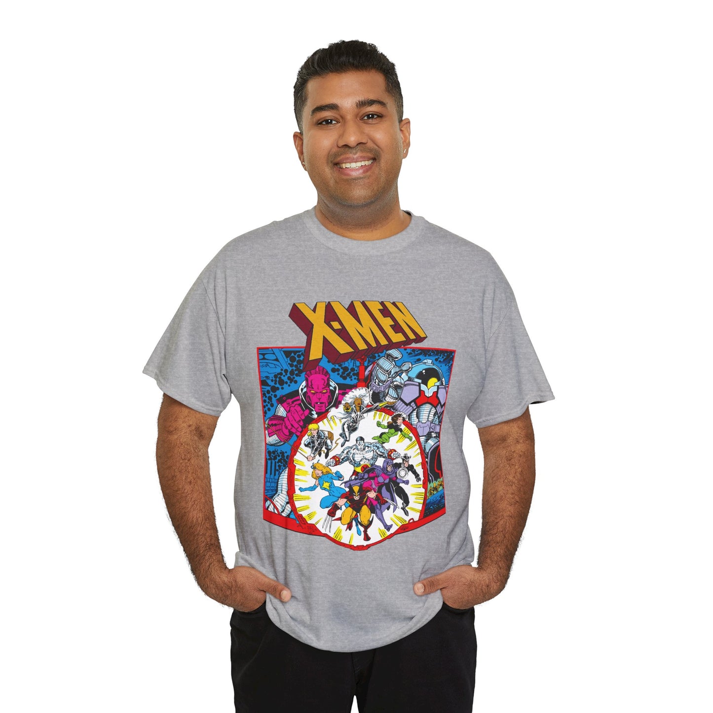 Uncanny X-Men T-Shirt - Arthur Adams Art - Wolverine, Havok, Rogue, Colossus, Psylocke, Longshot, Storm, Dazzler - High Evolutionary - Marvel Comics