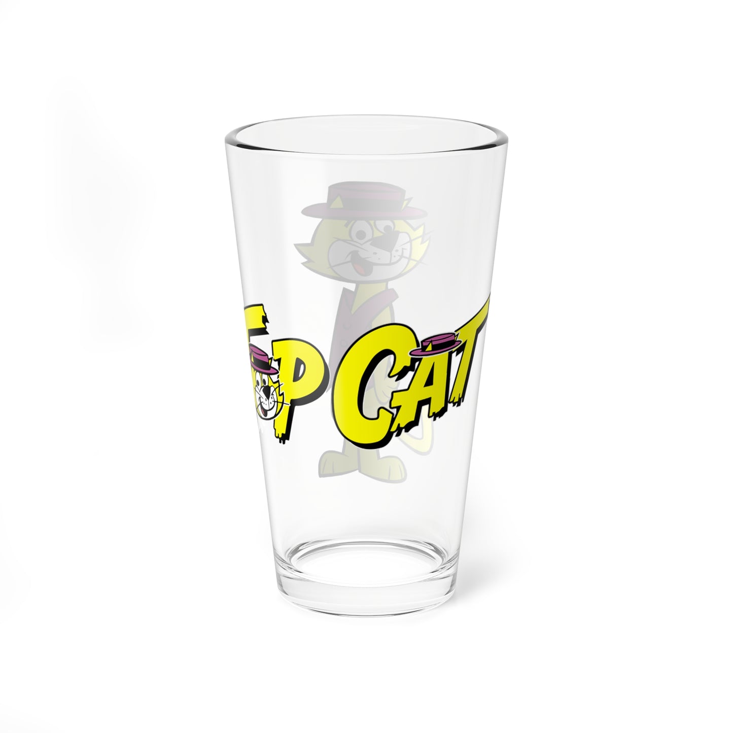 Top Cat 16oz Glass - Hanna-Barbera 1960s Saturday Morning Cartoon - Alley Cats