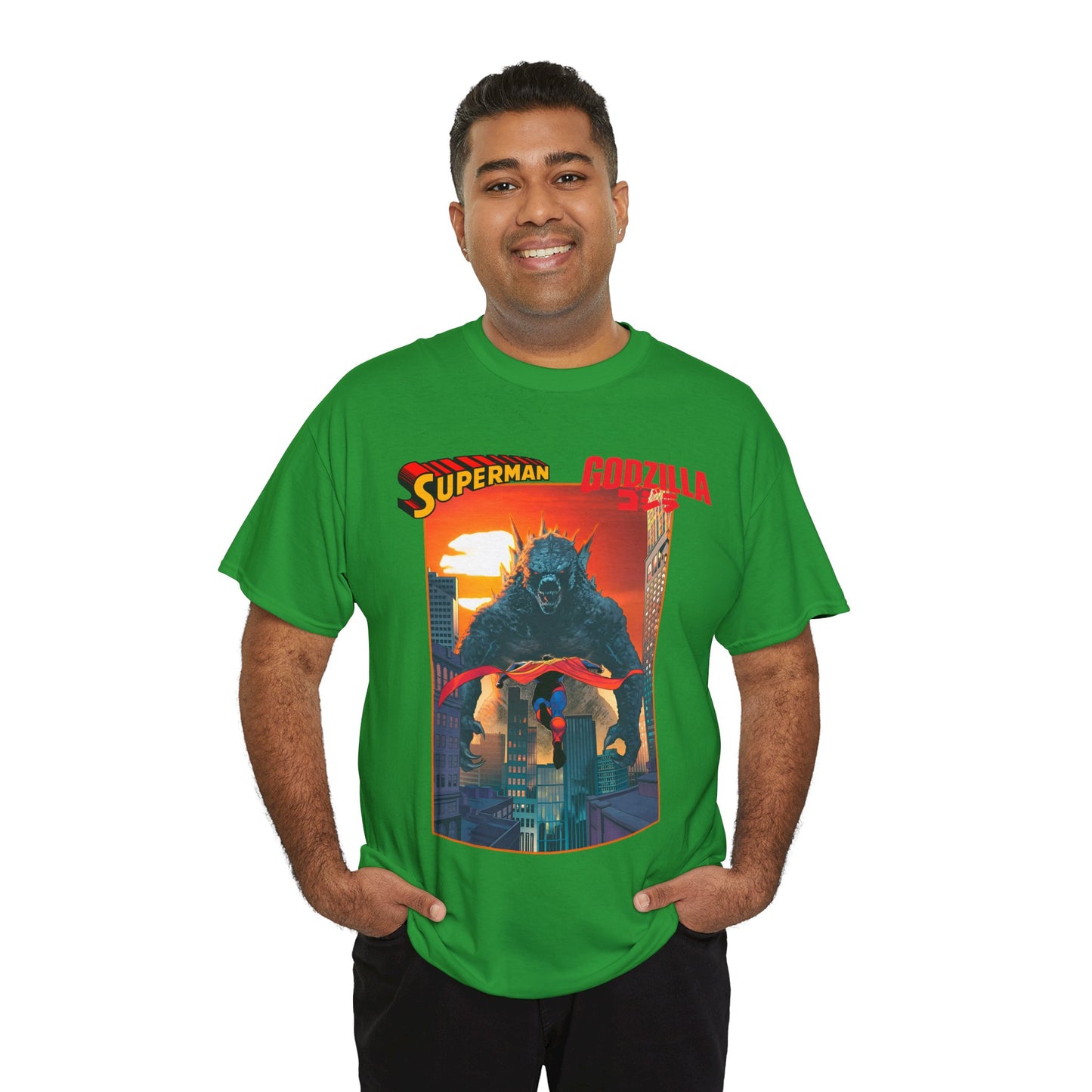 Superman Vs Godzilla T-Shirt - DC Comics - Man of Steel Vs the King of the Monsters