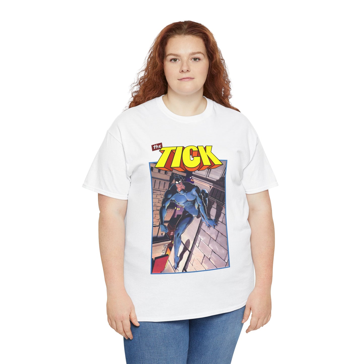 The Tick T-Shirt - Ben Edlund Creation - Popular 1980s Superhero