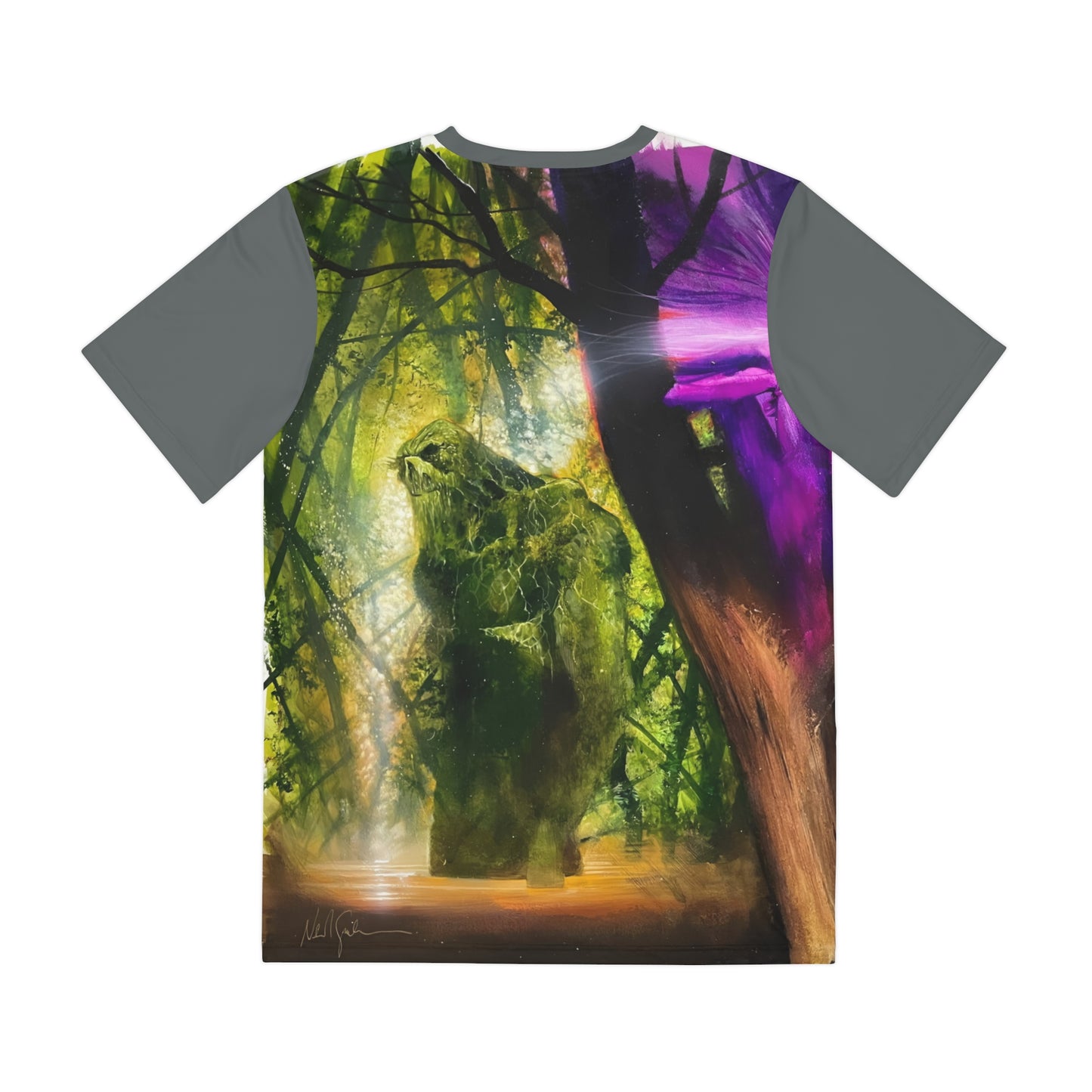 Black Orchid, Batman & Swamp Thing Polyester Tee (All-Over Print) - Dave McKean Art - DC/Vertigo Comics