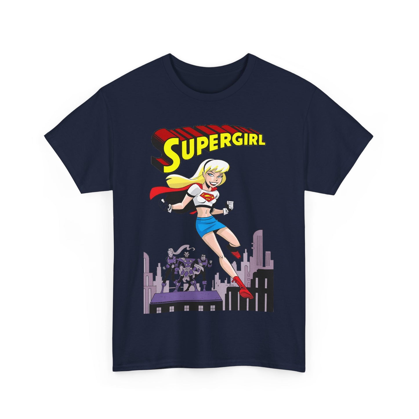 Supergirl T-Shirt - Bruce Timm Art - DC Comics Animated Series 1990s - Kara, Superman's Cousin