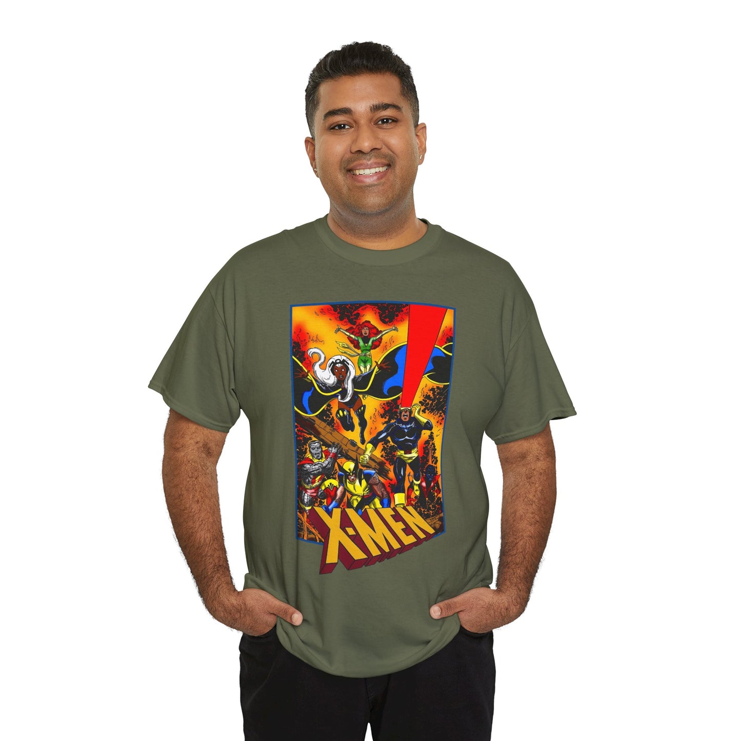 X-men T-Shirt - John Byrne Art - Phoenix, Wolverine, Cyclops, Storm, Nightcrawler, Colossus - Marvel Comics