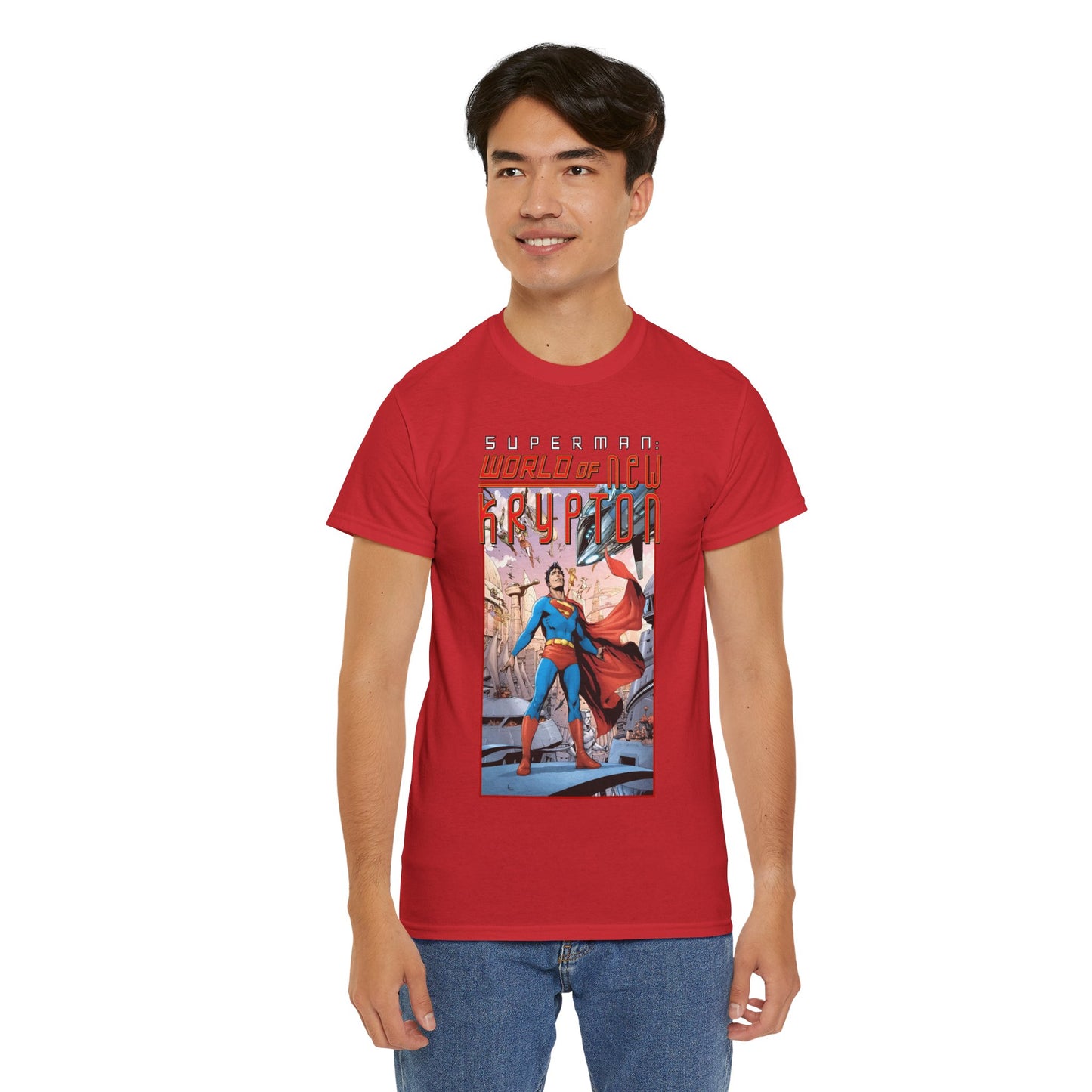 Superman World of New Krypton T-Shirt - Gary Frank Art - Popular DC Comics Storyline - Kal-El