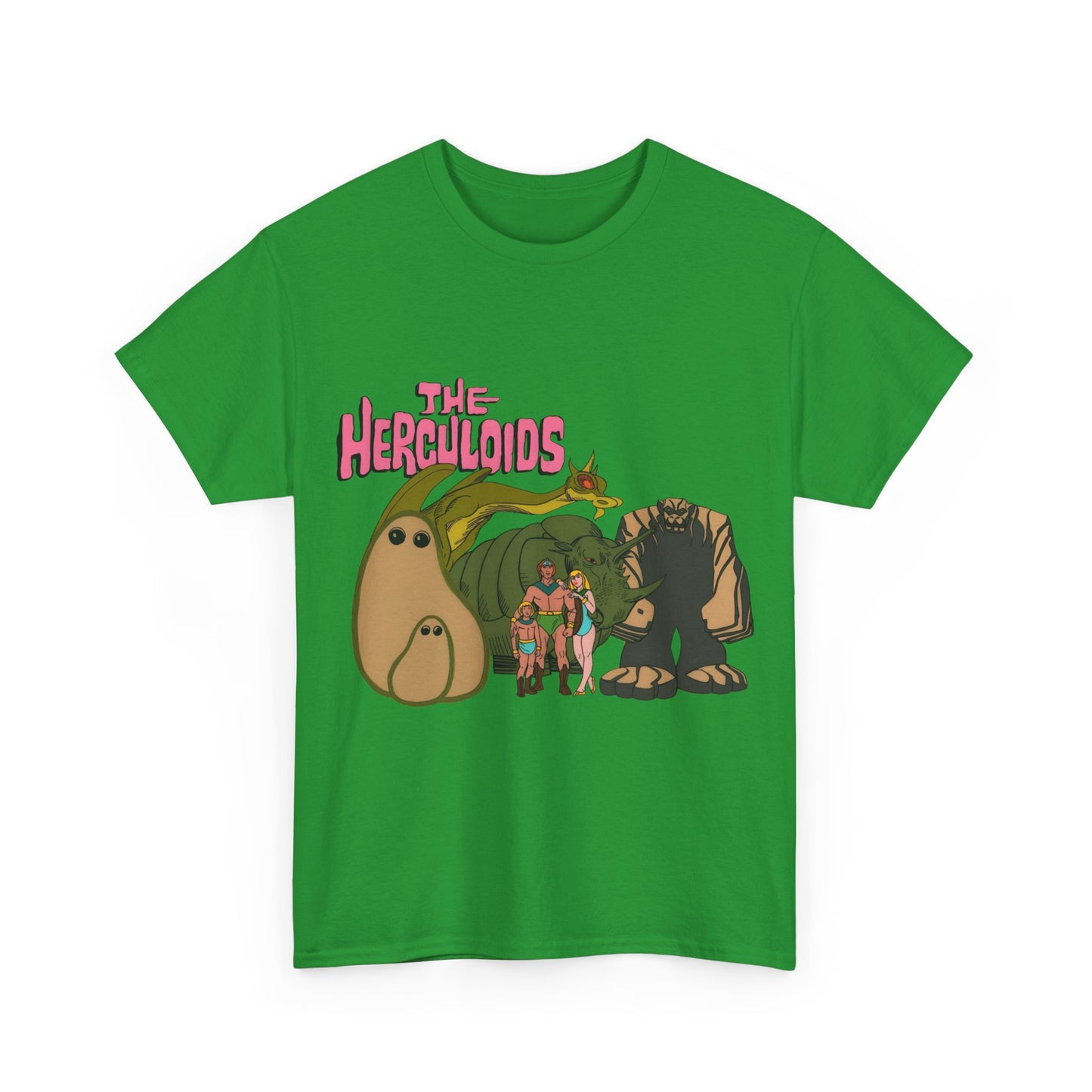 Herculoids T-Shirt - Popular 1960s Hanna-Barbera Cartoon - Zandor, Tara, Dorno, Gloop & Gleep - Amzot - Alex Toth Designs