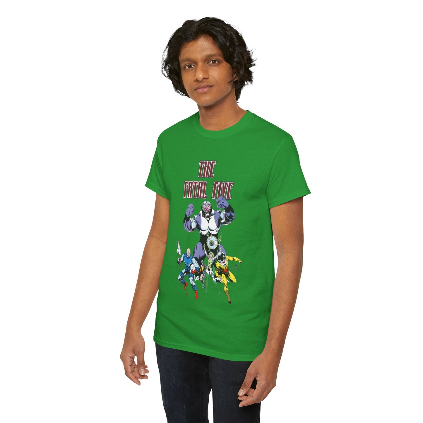 Fatal Five T-Shirt - Legion of Super-Heroes Villains - DC Comics LOSH - Validus, Emerald Empress
