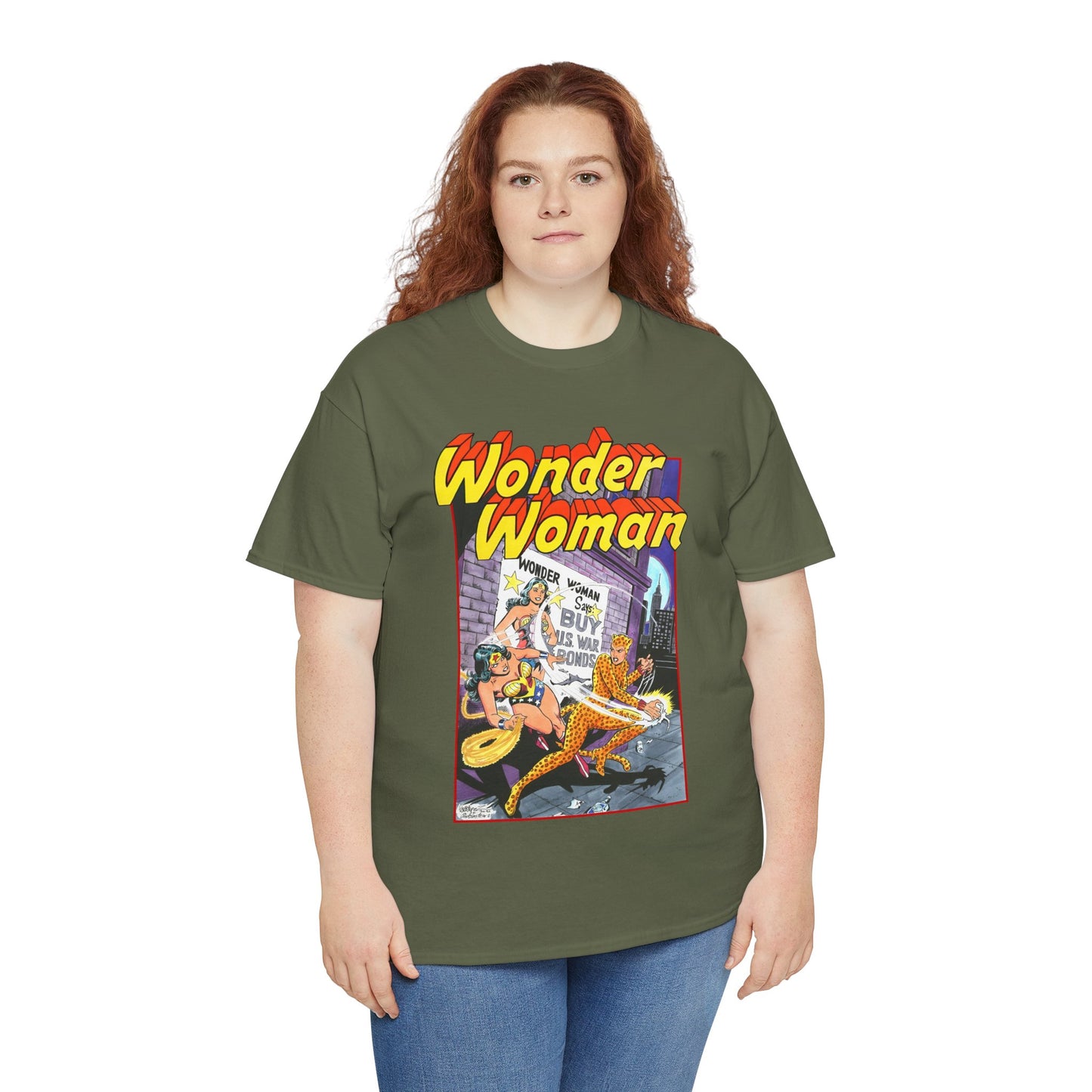 Wonder Woman T-Shirt - José Luis García-López Art - Vs The Cheetah - Classic Bronze Age Art - DC Comics