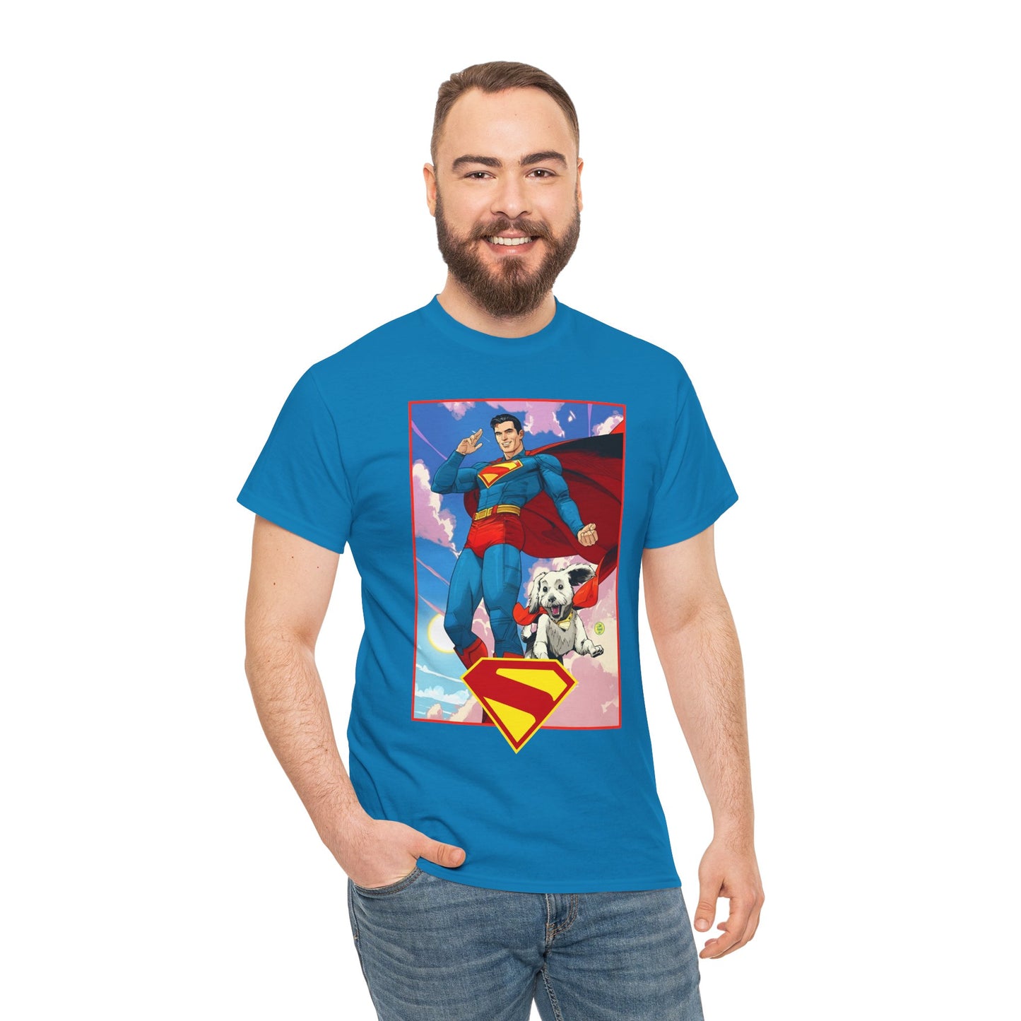 Superman & Krypto T-Shirt - DC Comics - New James Gunn Movie 2025 - Dan Mora Art - Man of Steel