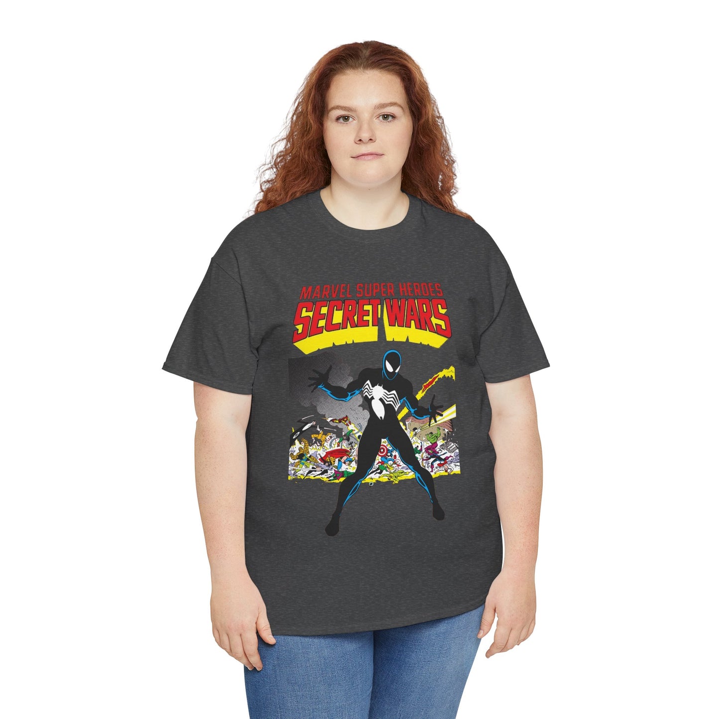 Secret Wars T-Shirt - Classic Marvel Comics Series - Alien Symbiote Spider-Man, 1st Appearance - Future Venom Story