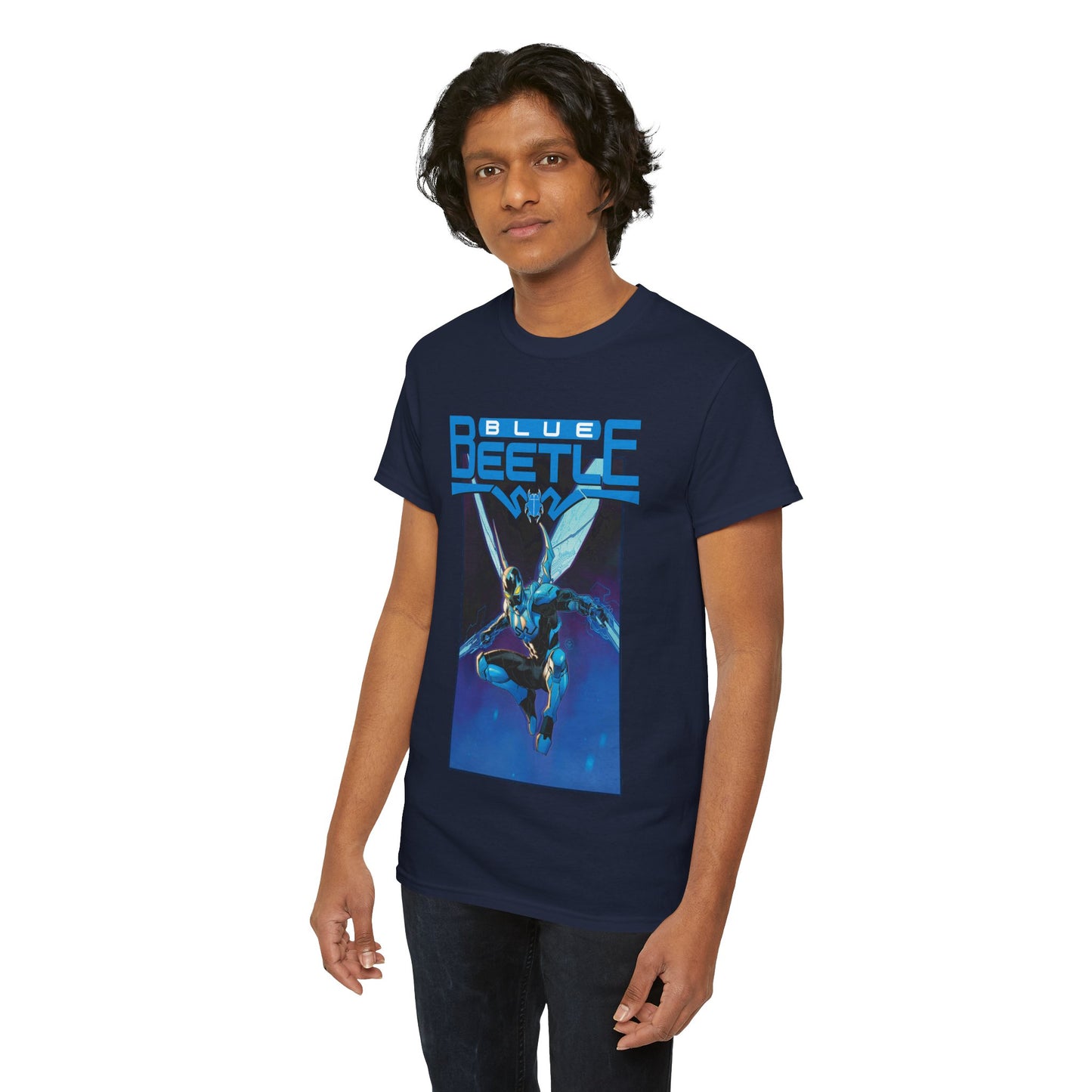 Blue Beetle T-Shirt - Dan Mora Art - DC Comics Character - Jaime Reyes