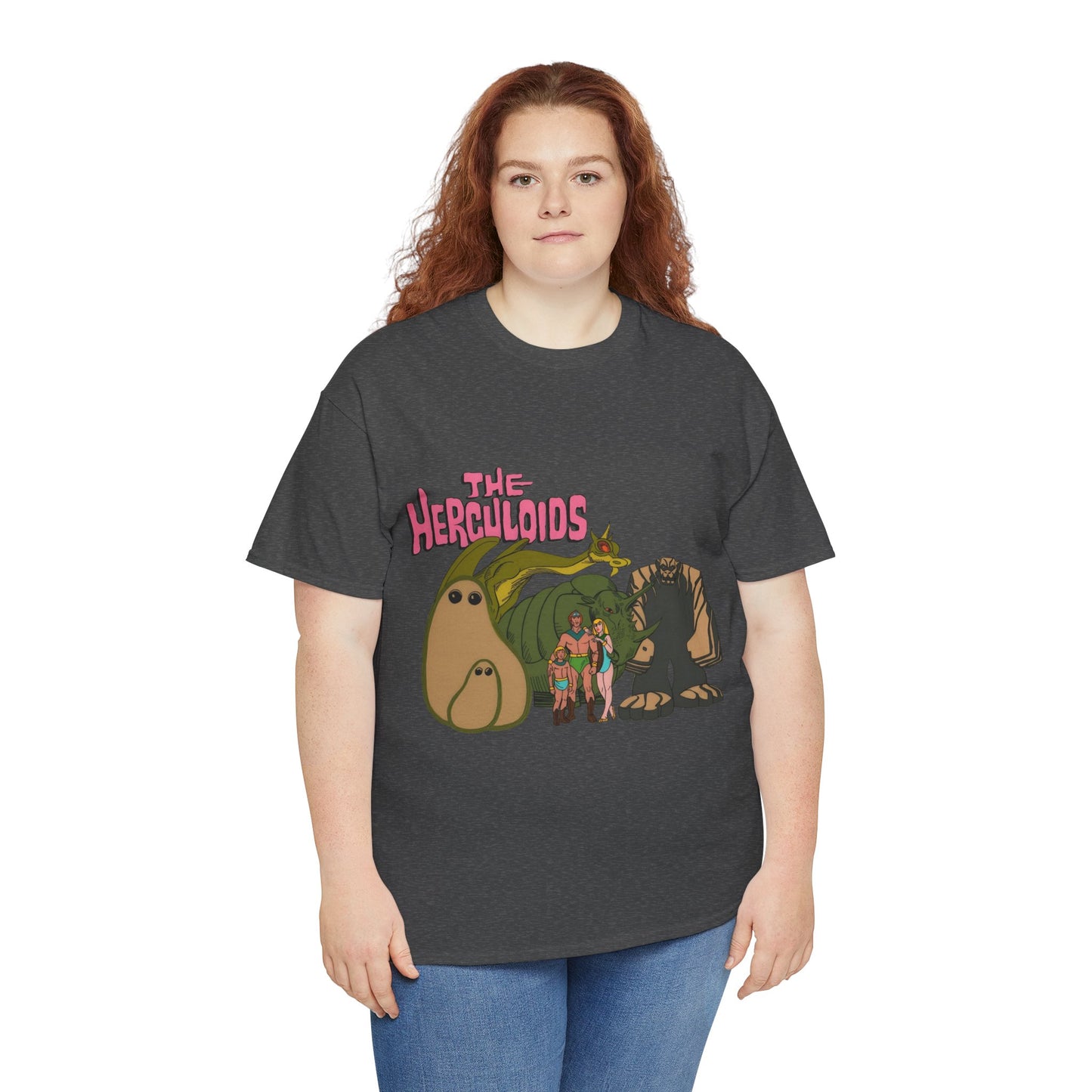 Herculoids T-Shirt - Popular 1960s Hanna-Barbera Cartoon - Zandor, Tara, Dorno, Gloop & Gleep - Amzot - Alex Toth Designs