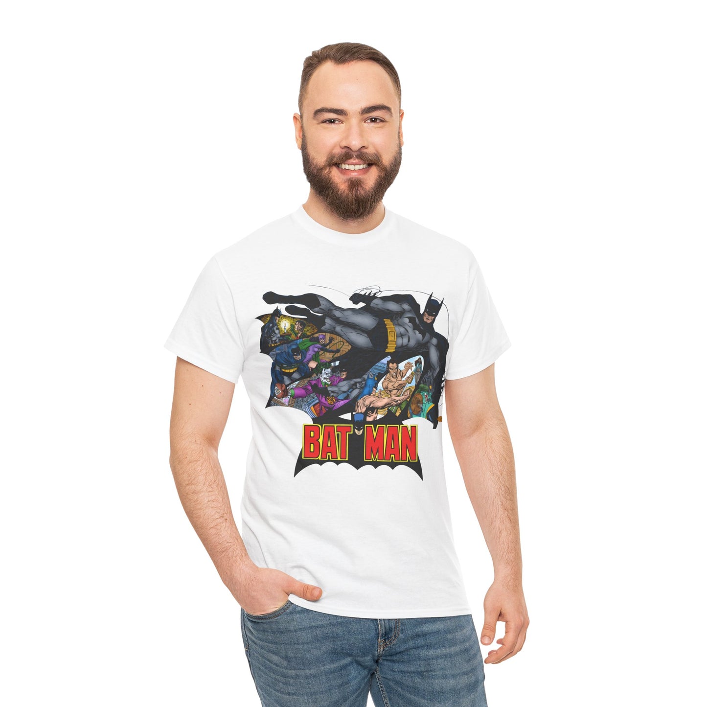 Batman T-Shirt - John Byrne Art - Joker, Catwoman, Ra's al Ghul, Talia - DC Comics - The Batcave