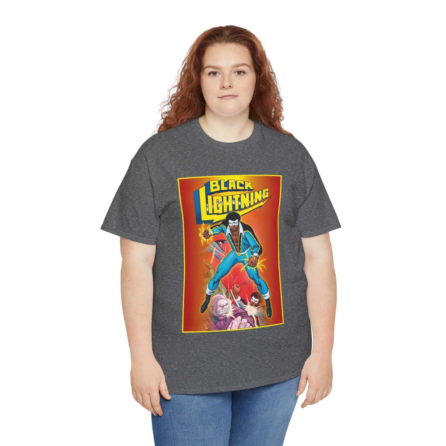 Black Lightning T-Shirt - Trevor Von Eeden Art - Jefferson Pierce - Suicide Slum, Metropolis - DC Comics