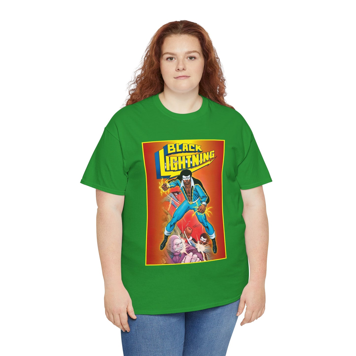 Black Lightning T-Shirt - Trevor Von Eeden Art - Jefferson Pierce - Suicide Slum, Metropolis - DC Comics