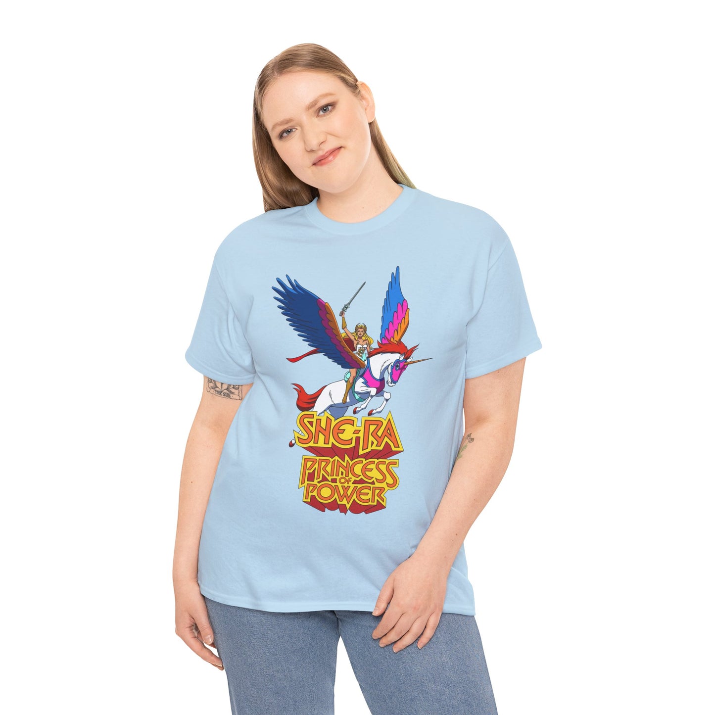 She-Ra & Swiftwind T-Shirt - Adora, Princess of Power, POP - Beloved Filmation Cartoon from the 1980s - He-Man Connection - Etheria - Fighting Hordak and the Evil Horde