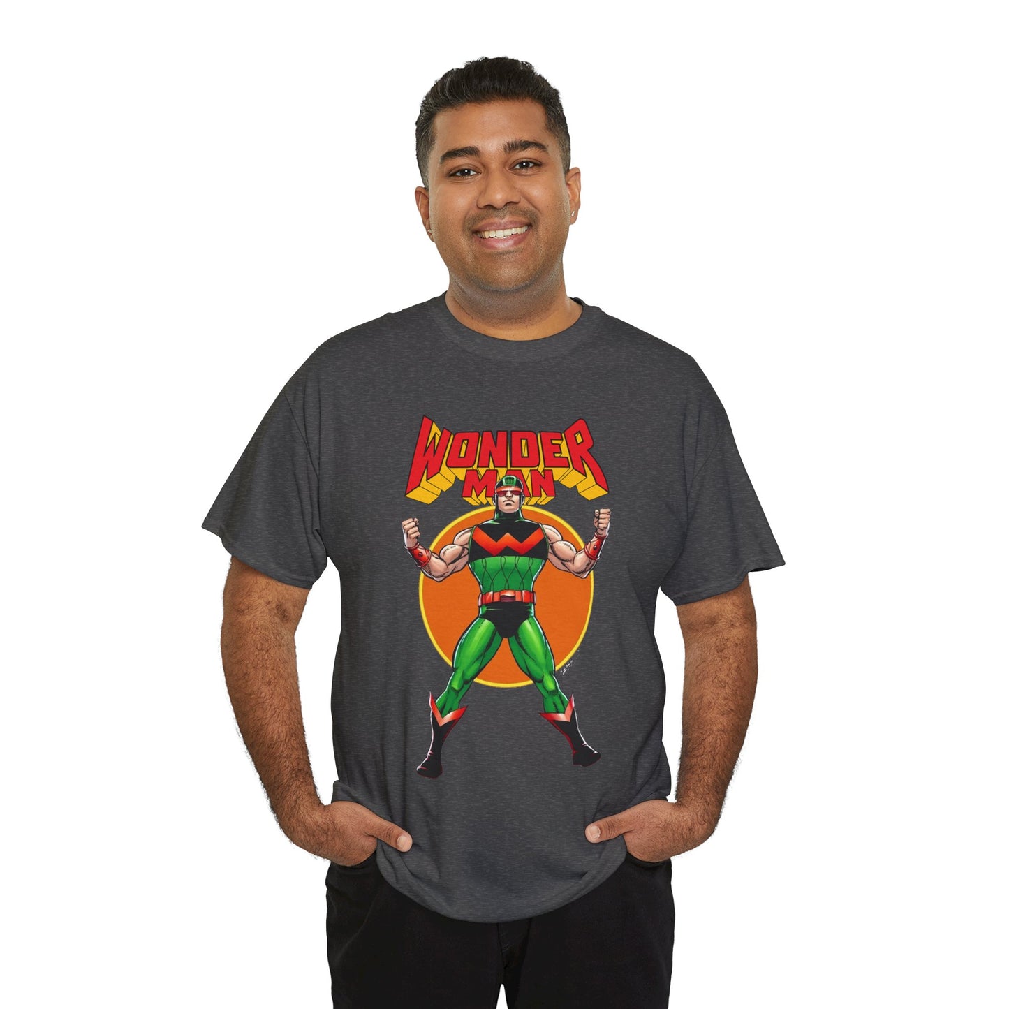 Wonder Man T-Shirt - Classic George Perez Art - Simon Williams, Avengers Member - Popular Marvel Comics Character
