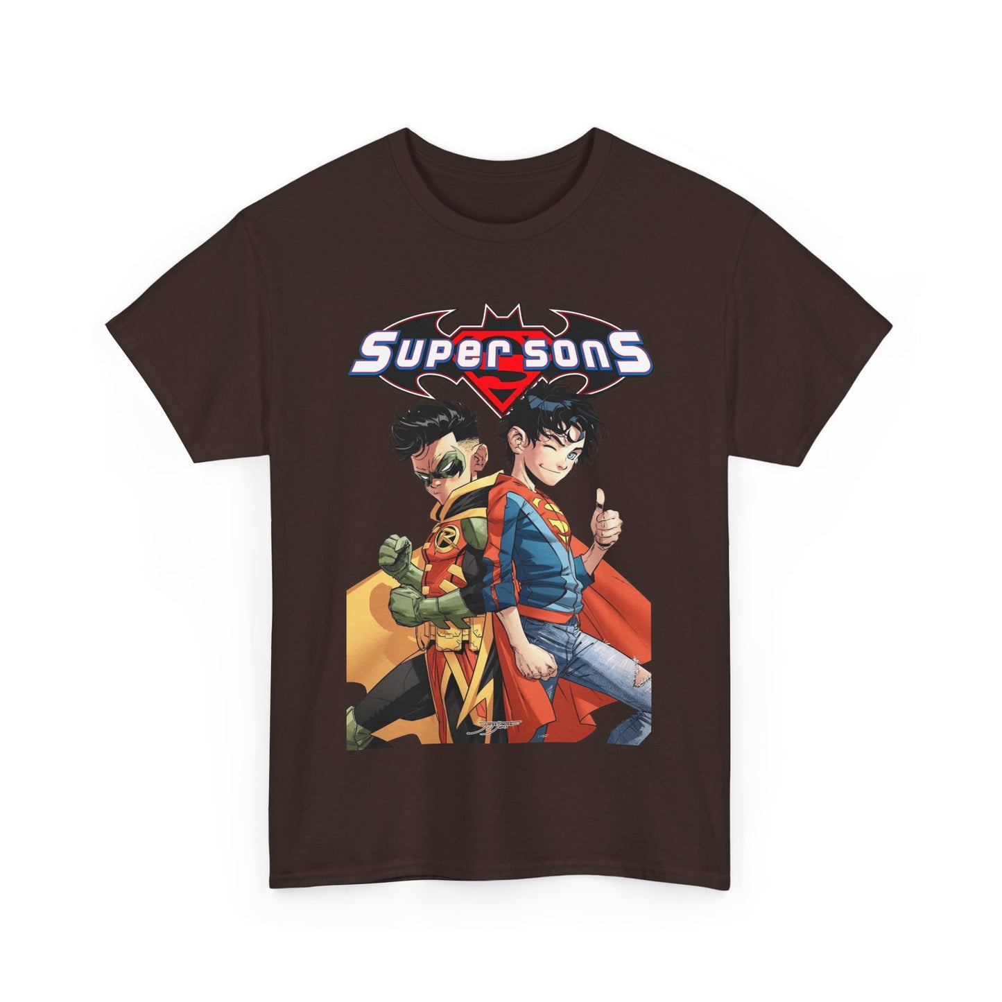 Super Sons T-Shirt - Jorge Jimenez Art - Superboy & Robin - Jon Kent & Damian Wayne - DC Comics - Sons of Superman & Batman